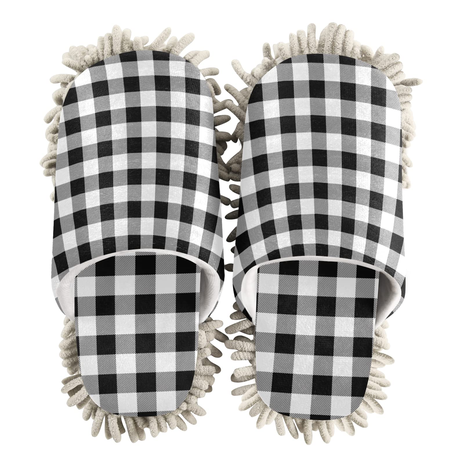 Best Unisex Mop Slippers for Home Cleaning - Soft Microfiber Dusting Shoes for Spa & Housework (Size M-L) - Perfect for Quick Cleaning, Pet Hair Removal & Relaxing Foot Massage