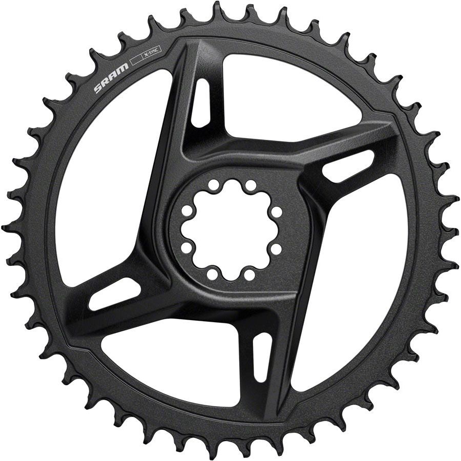 SRAM Rival X Sync Direct Mount Road Chainring 44T - 12 Speed, 8 Bolt Direct Mount, 6.5mm Offset, Black (E1) - Compatible with Road Bikes & Gravel Bikes for Smooth Shifting Performance