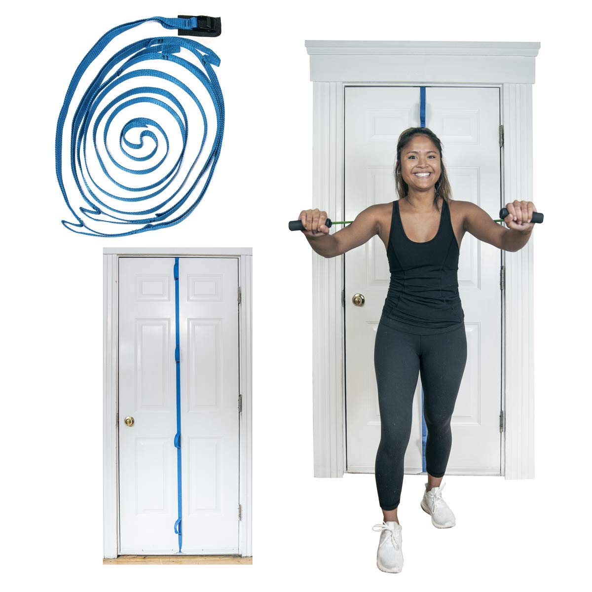 Premium Door Anchor Strap for Resistance Bands - Heavy Duty Home Gym Equipment for Strength Training & Physical Therapy - Easy Setup & Portable Workout Solution - Perfect for Home, Office & Travel Fitness