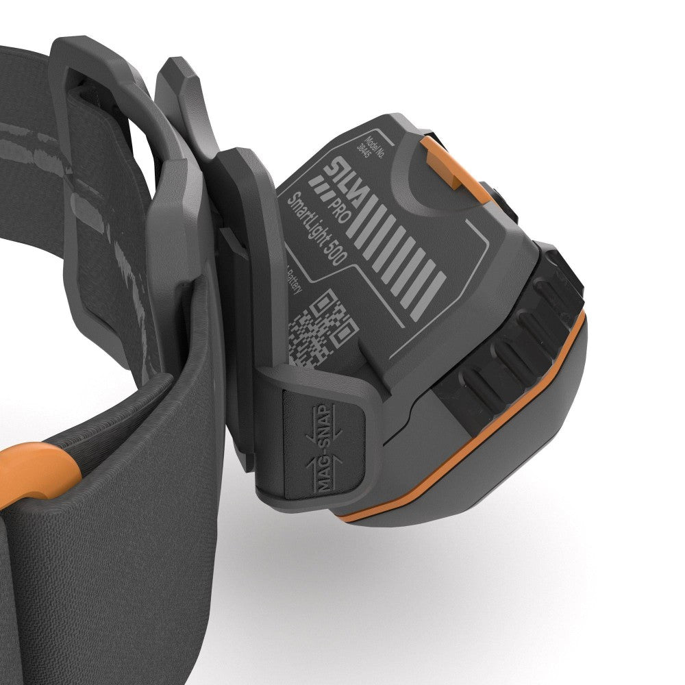Silva Smartlight 500 Hybrid - Rechargeable LED Headlamp for Camping, Hiking & Outdoor Adventures | Waterproof & Lightweight Head Torch for Night Running, Cycling & Emergency Use