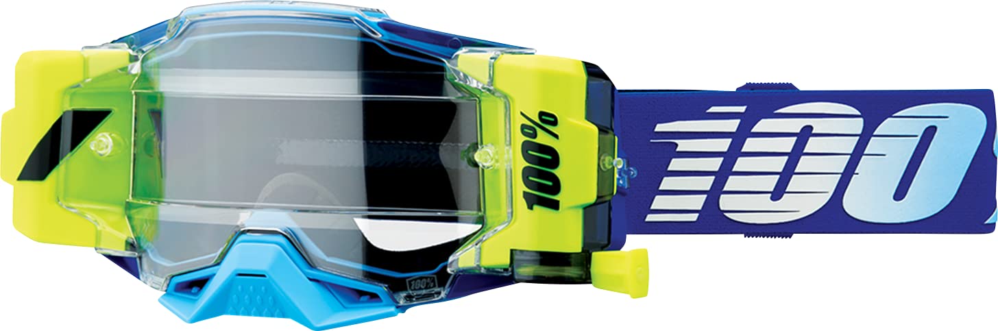 Armega Forecast Goggles - 100% UV Protection, OSFM Fit, Royal Blue/White/Clear Lens - Perfect for Skiing, Snowboarding & Outdoor Sports