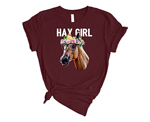Hay Girl Shirt - Cute Horse Lover T-Shirt for Women | Gift for Equestrian, Farmer & Horse Owner | Perfect for Riding, Farm Work & Country Outings