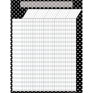 Black Polka Dots Incentive Chart for Kids - Classroom Behavior Reward System & Homeschool Organization Tool - Perfect for Teachers & Parents