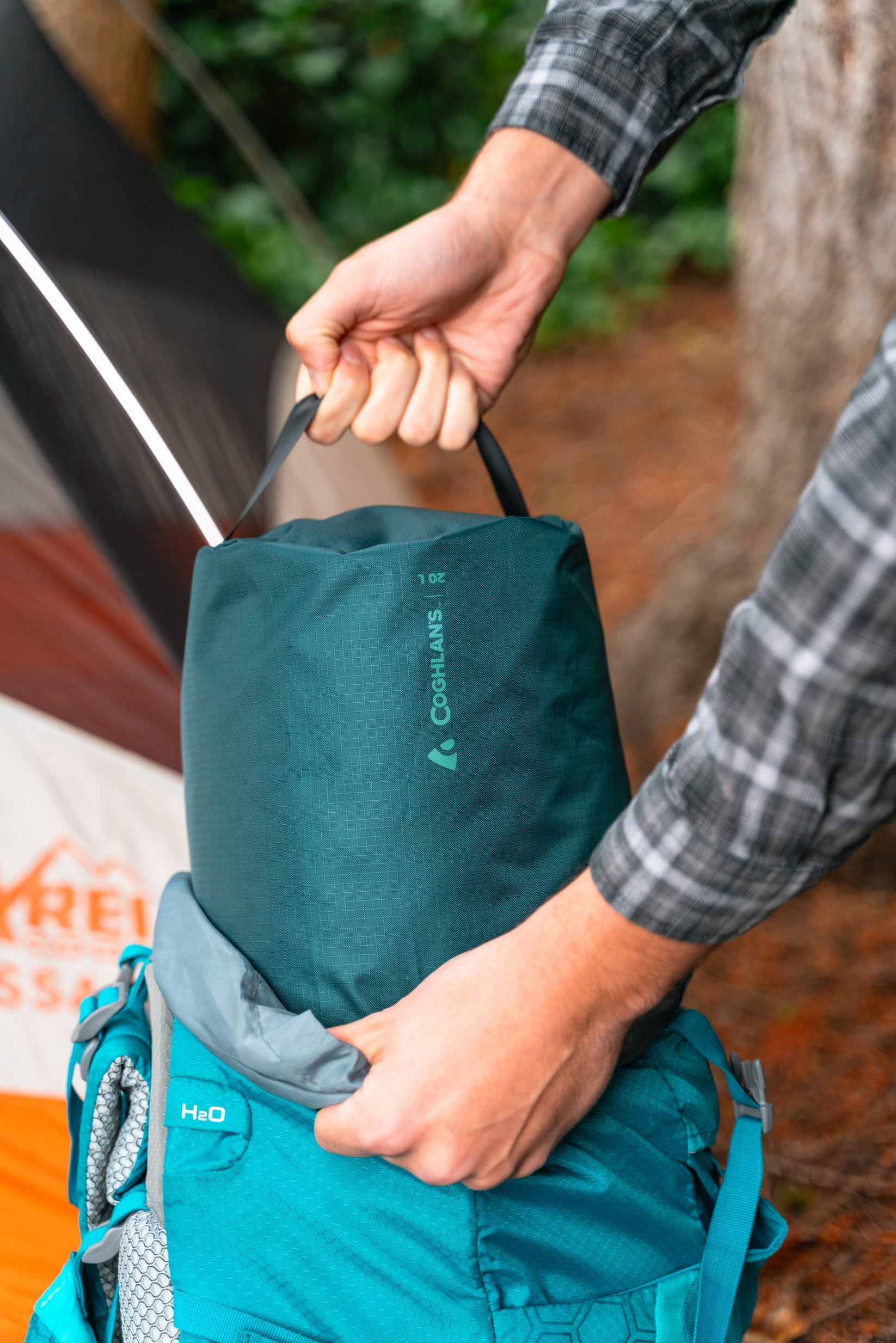 Coghlan's 20L Lightweight Stuff Sack - Durable Water-Resistant Gear Bag for Camping, Hiking & Travel Accessories