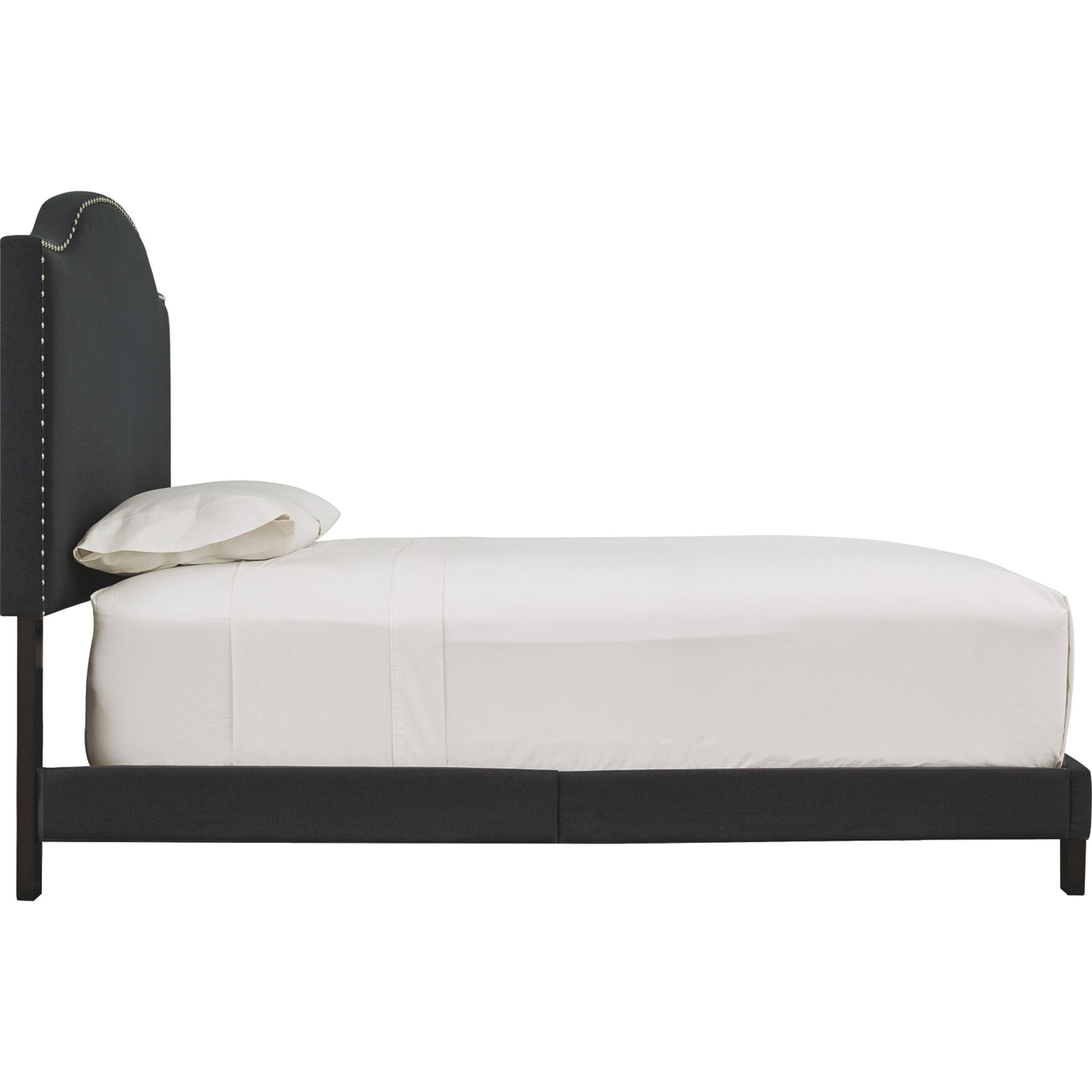 Adelloni Queen Size Bed Frame with Headboard - Modern Platform Bed for Bedroom, Living Room & Guest Room - Sturdy Metal & Wood Design for Home Decor