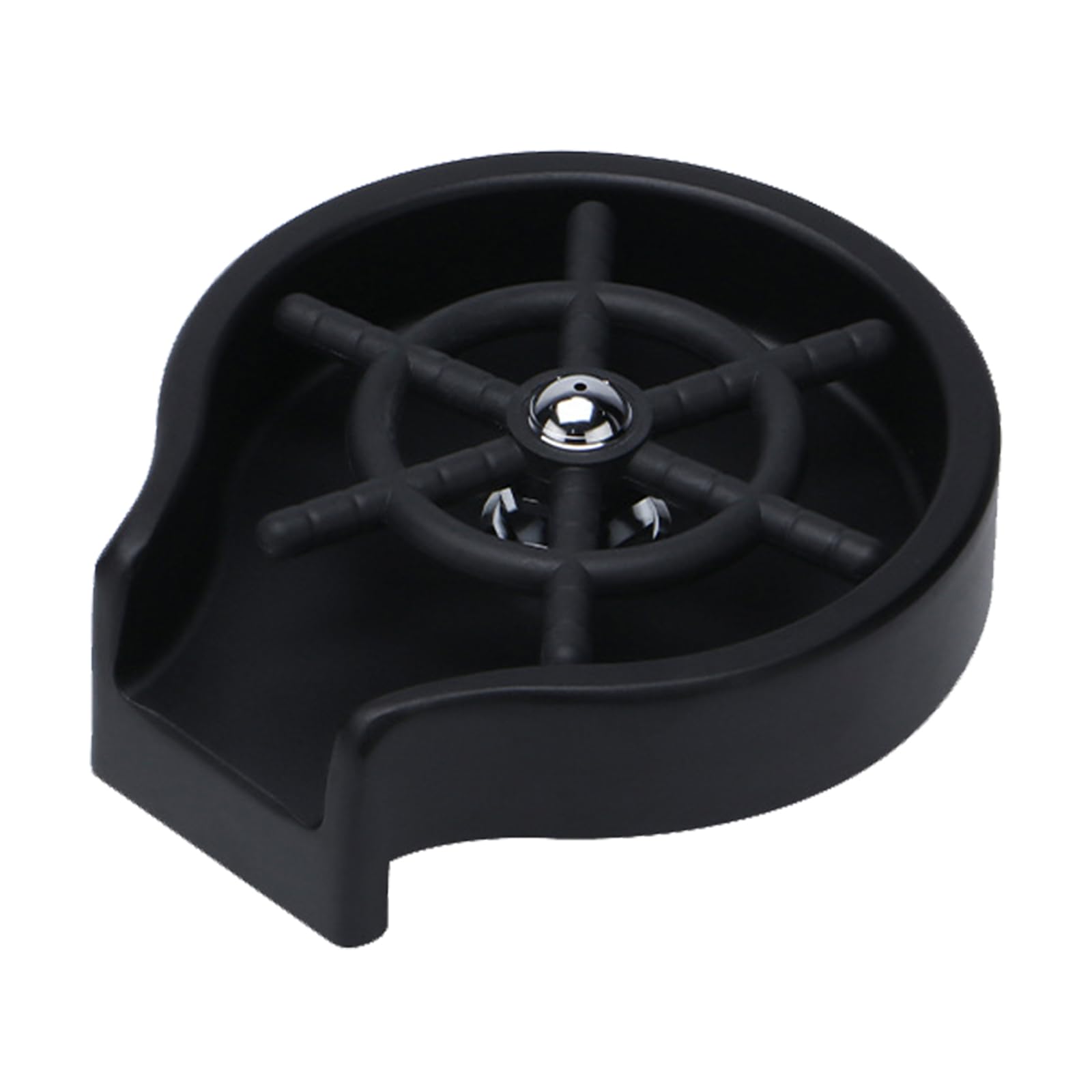 **Commercial Bar Glass Washer Faucet - Automatic Bottle & Glass Cleaning Device for Kitchen Sink - Heavy-Duty Black Washing Accessory (Ideal for Bars, Restaurants & Home Brewing)**