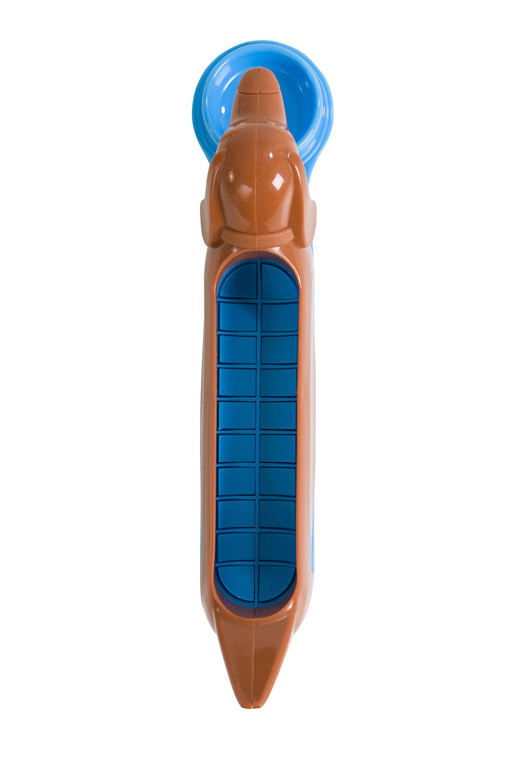 Evriholder Hot Dog Holder and Slicer - Perfect for Kids' Fun Lunches & Snacks - Blue or Green (Colors May Vary) - Ideal for School Lunchboxes, Picnics, and Family BBQs