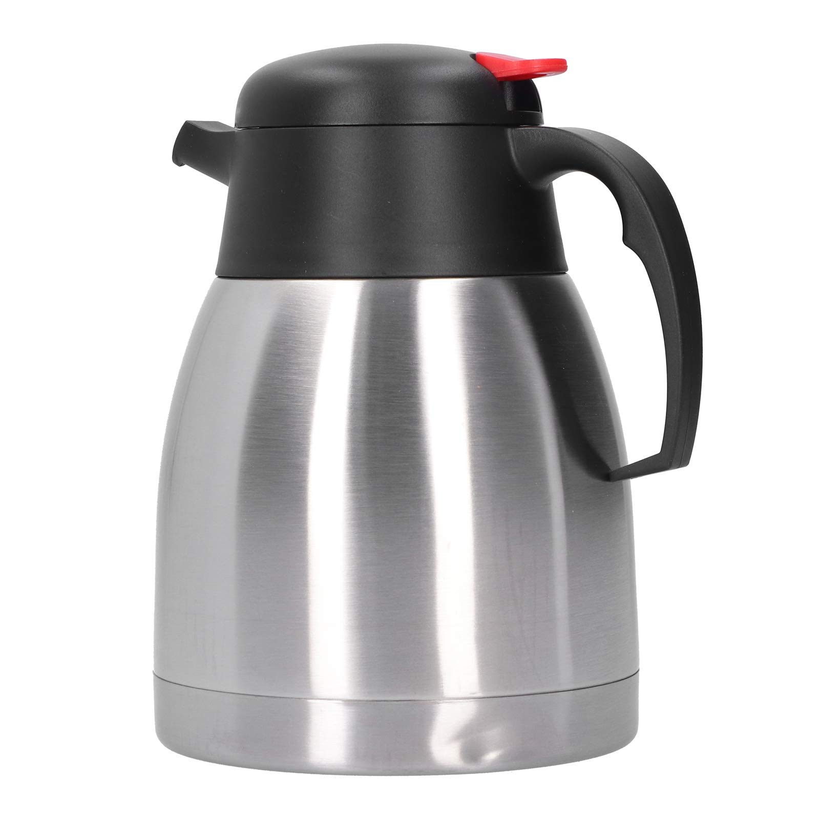 1.2L Vacuum Insulated Stainless Steel Thermos Flask - Leak Proof & Easy Clean Coffee Carafe for Hot Tea, Water & Beverages - Perfect for Office, Camping & Home Use