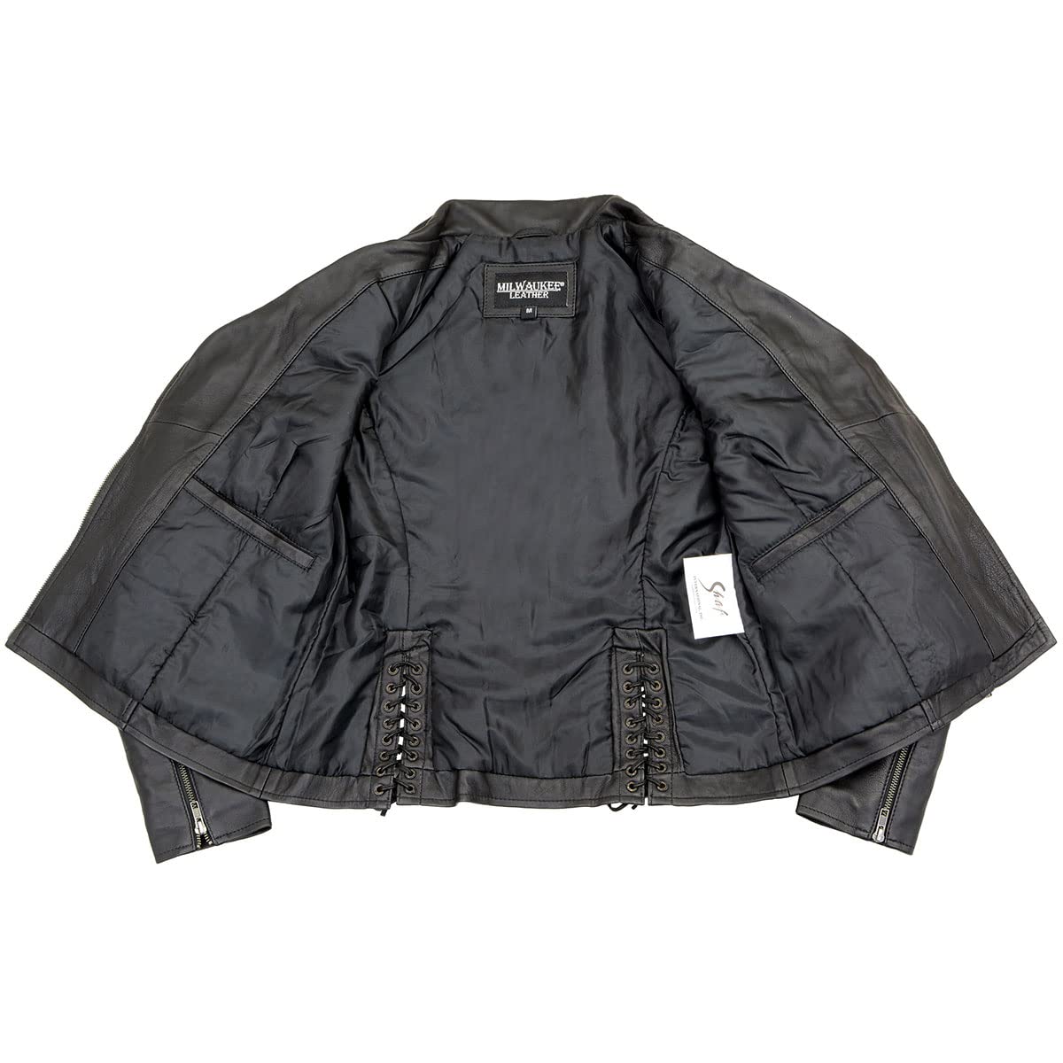 Milwaukee Leather SFL2870 Women's ‘Duchess’ Black Motorcycle Jacket - Stylish Biker Fashion for Casual Wear & Riding - Perfect for Motorcycle Enthusiasts & Everyday Outfits