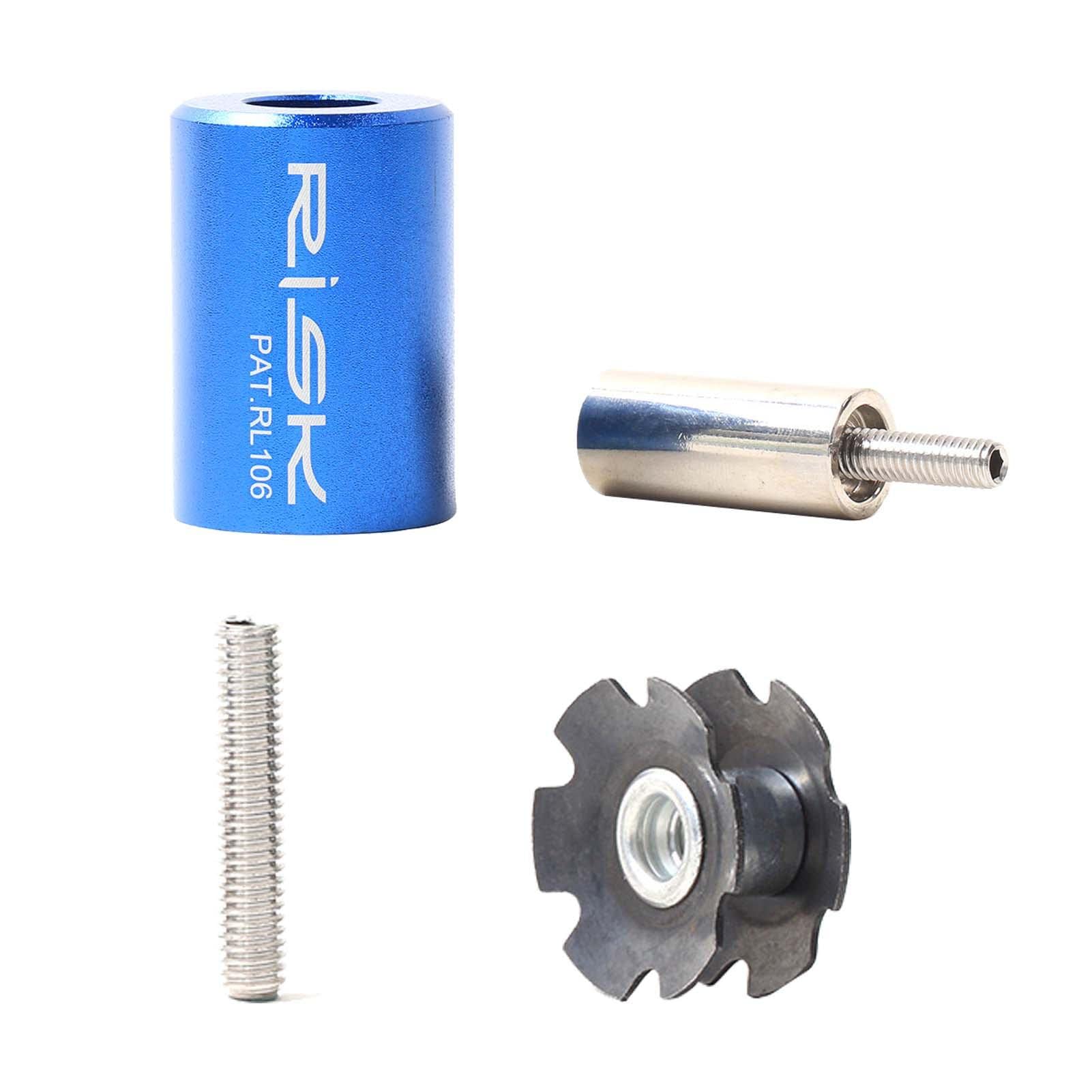 Bicycle Fork Star Nut Installer Tool Kit - Durable Steel Sleeve & Percussion Rod for 28.6mm Head Tube Forks | Portable Bike Repair Tool for MTB, Road & Hybrid Bikes | Perfect for Home Mechanics & Bike Shops