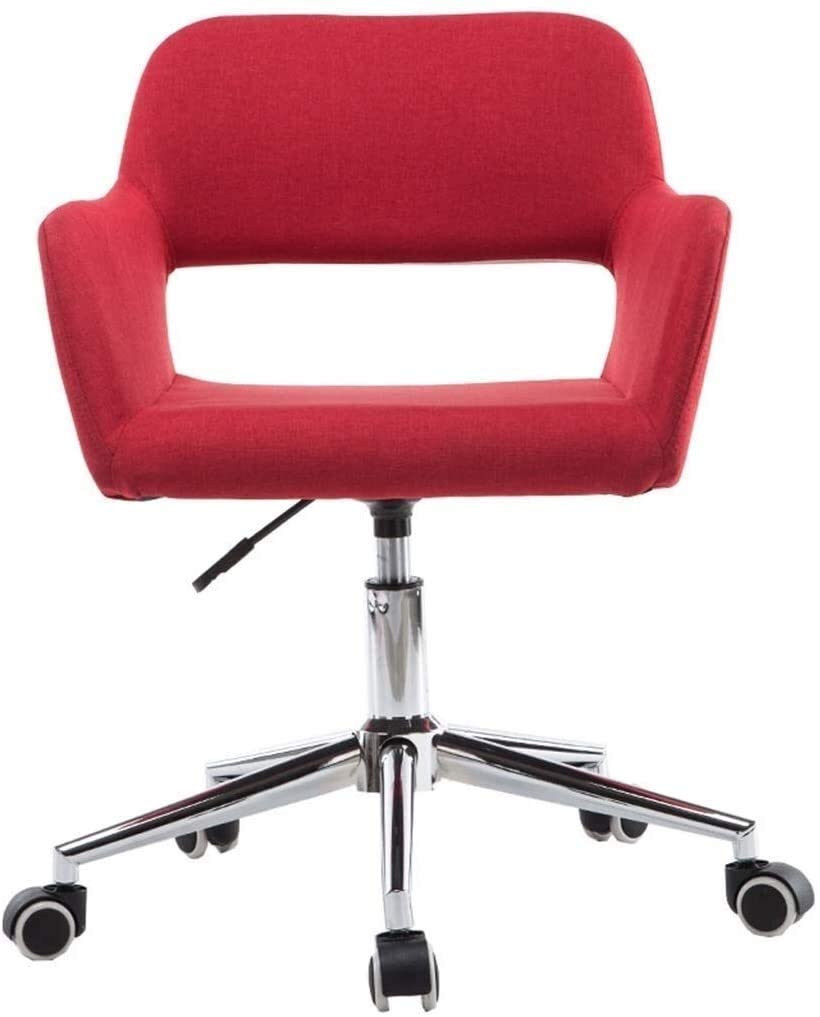Ergonomic Office Chair - Adjustable Swivel Desk Chair with 360° Wheels & Fabric Seat - Comfortable Computer Task Chair for Home Office, Gaming, and Workspace
