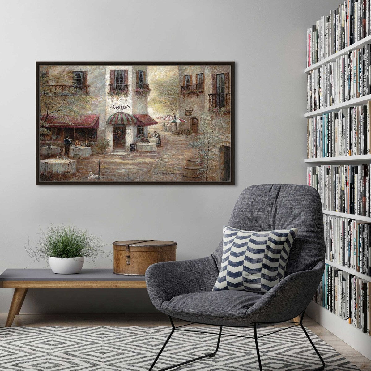 Angelos by Ruane Manning Print on Floating Canvas - Premium Wall Art Decor for Living Room, Bedroom & Office - Ready to Hang