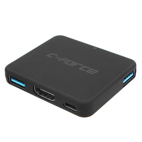 C FORCE CF003 USB C Hub 4K HDMI Adapter with USB 3.1 Ports - Compatible with Nintendo Switch, Samsung Galaxy S8/S8+ - Perfect for Gaming, Office Work & Travel Charging