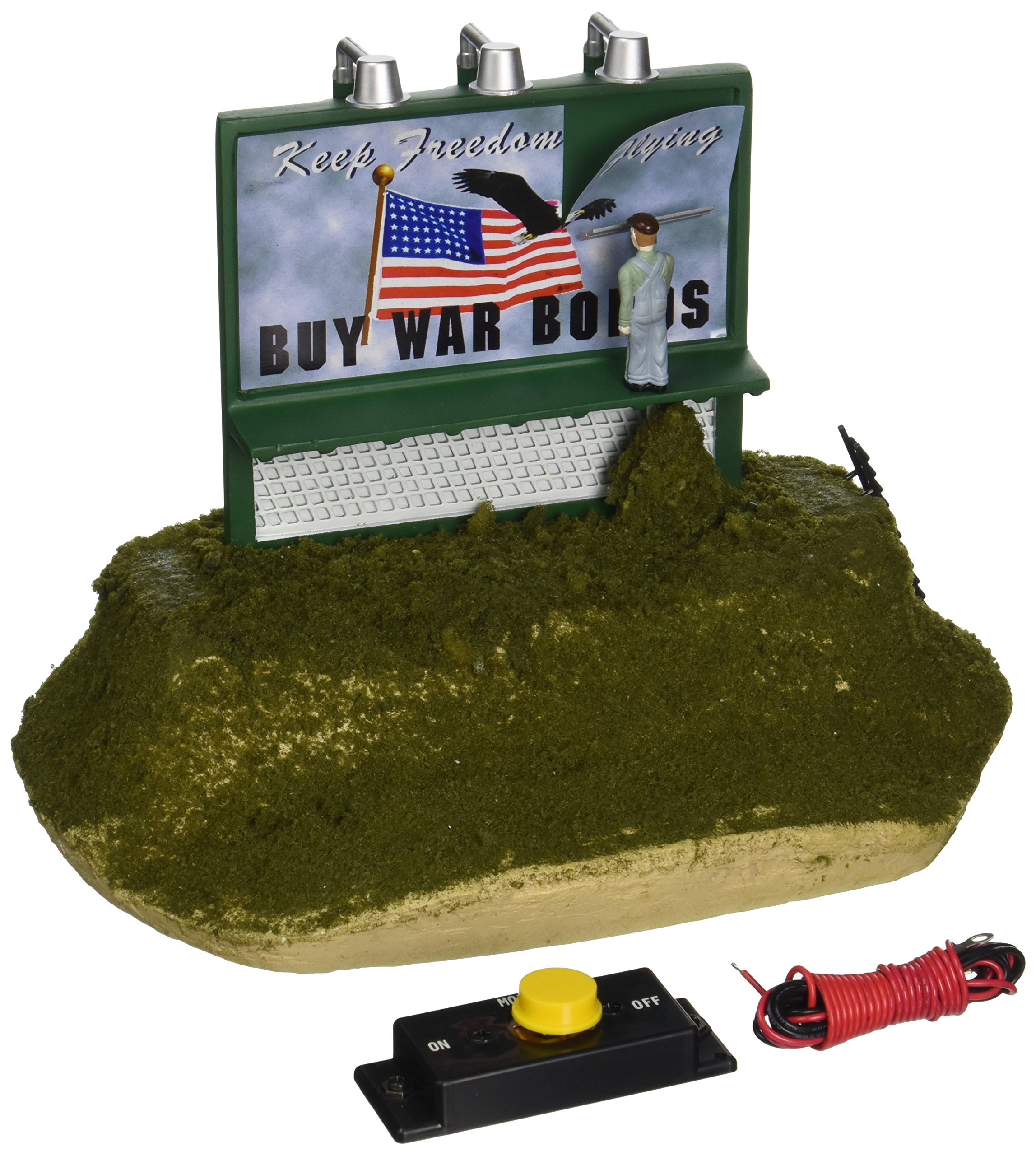 Vintage O Scale Operating Billboard - Buy War Bonds - Collectible Model Train Accessory for Layouts & Displays