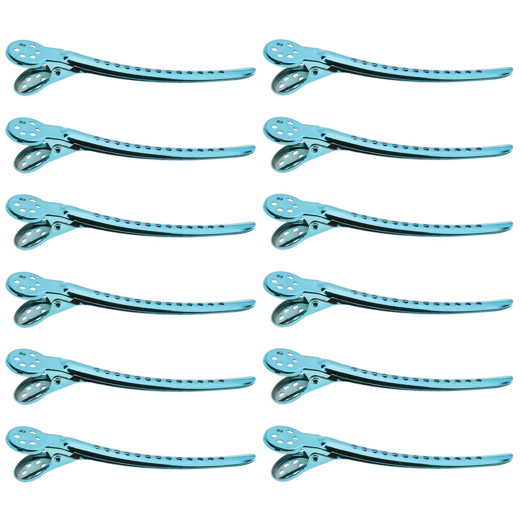 Sharplace 12-Pack Non-Slip Hair Clips for Styling & Sectioning - Professional Salon Hair Clips for Thick & Thin Hair - Perfect for Hairdressing, DIY Styling & Home Salon Use