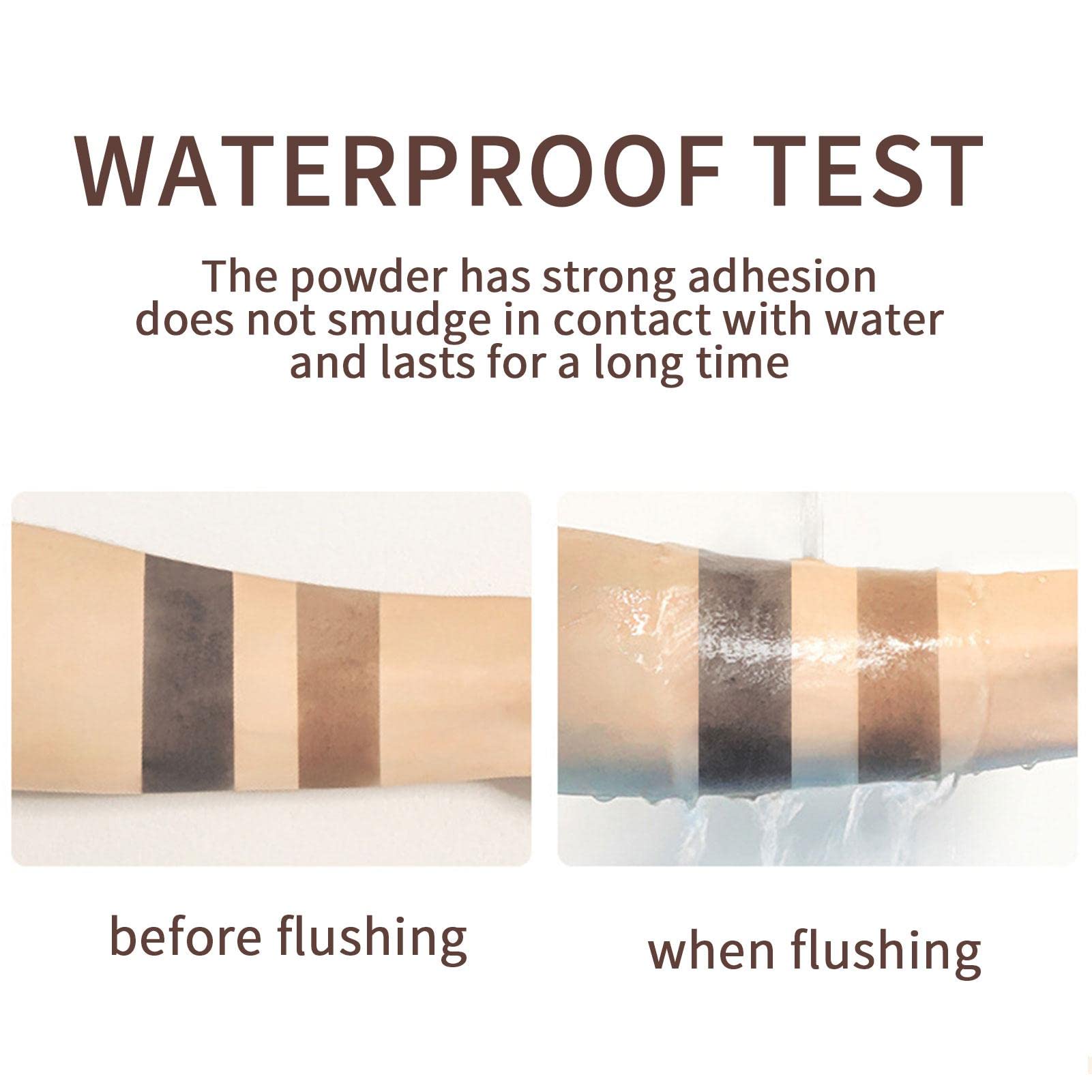 Waterproof Hairline Shadow Powder Stick - Temporary Hair Root Concealer for Eyebrows & Scalp (Brown) | Cover Gray Hair & Thinning Areas for Natural Look - Perfect for Daily Use & Special Occasions