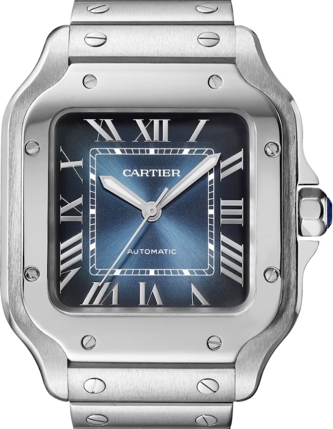 Cartier Santos de Cartier Stainless Steel Unisex Watch - Luxury Swiss Timepiece for Men & Women - Perfect for Business, Formal Events & Everyday Wear