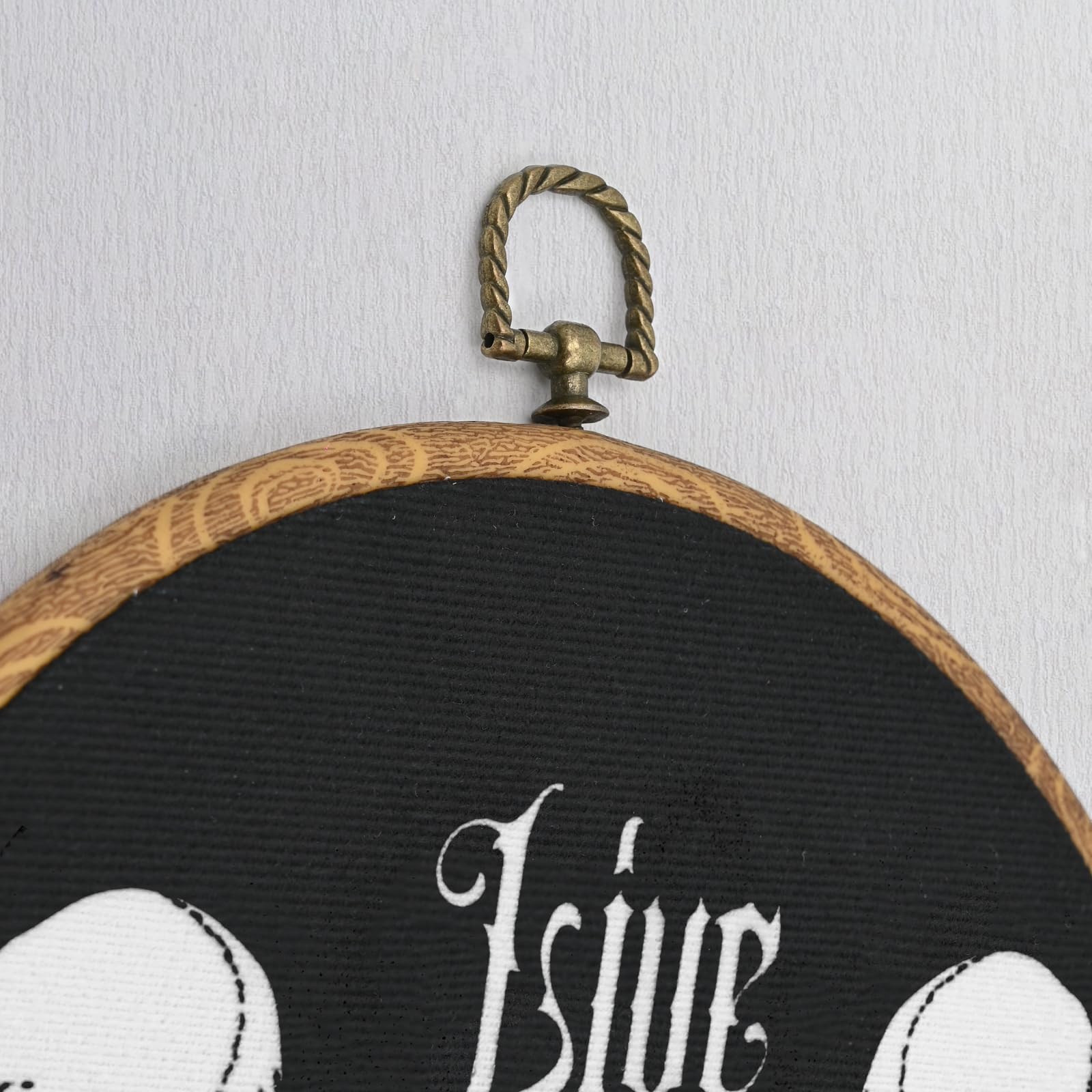 Gothic Wall Art - Live Laugh Lobotomy Sign for Bedroom & Office Decor