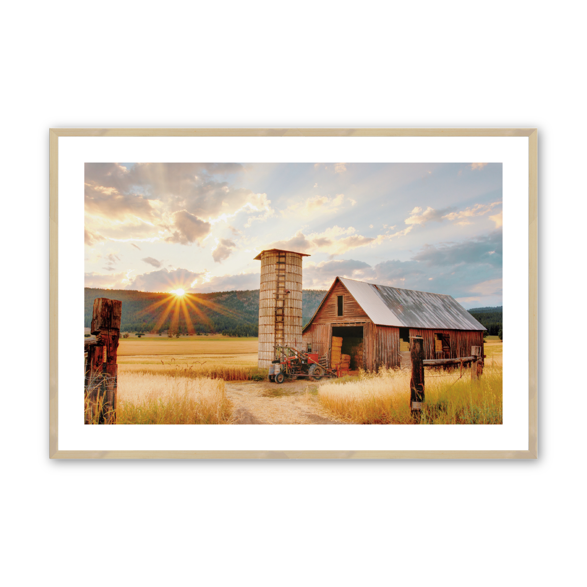 Golden Harvest Print - Premium Wall Art Decor for Home & Office - Perfect for Living Room, Bedroom, and Office Spaces