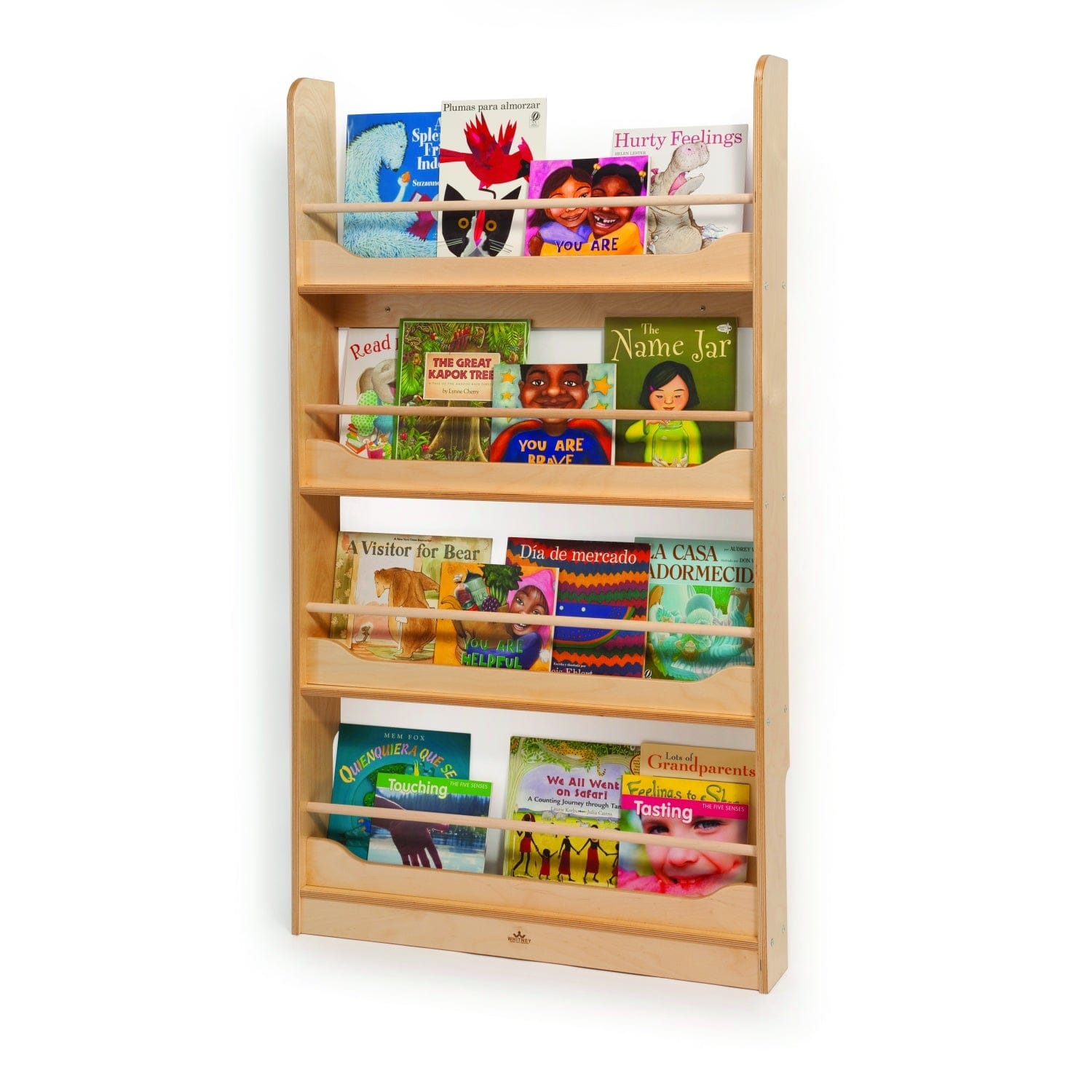 Wall Mounted Bookshelf - Floating Wooden Shelf for Living Room, Bedroom, Office - Space Saving Home Decor & Storage Solution