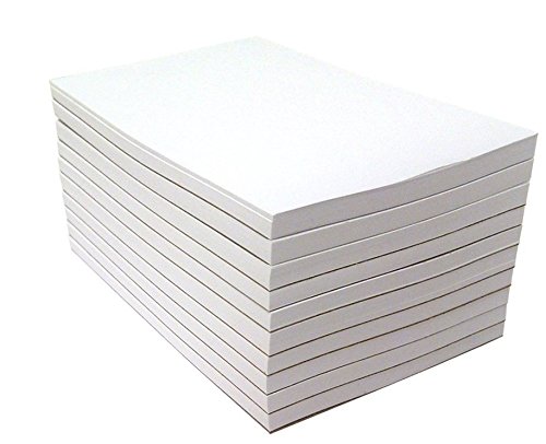 10-Pack Blank Notepads 3x5 Inches - 50 Sheets Per Memo Pad for Office, School & Home Use - Bulk Mini Writing Pads for Notes, Lists & Journaling