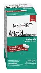 Chewable Antacid Tablets for Heartburn & Indigestion Relief - 500 Count (2 x 250) Calcium Carbonate Regular Strength - Perfect for After Meals, Acid Reflux & Upset Stomach