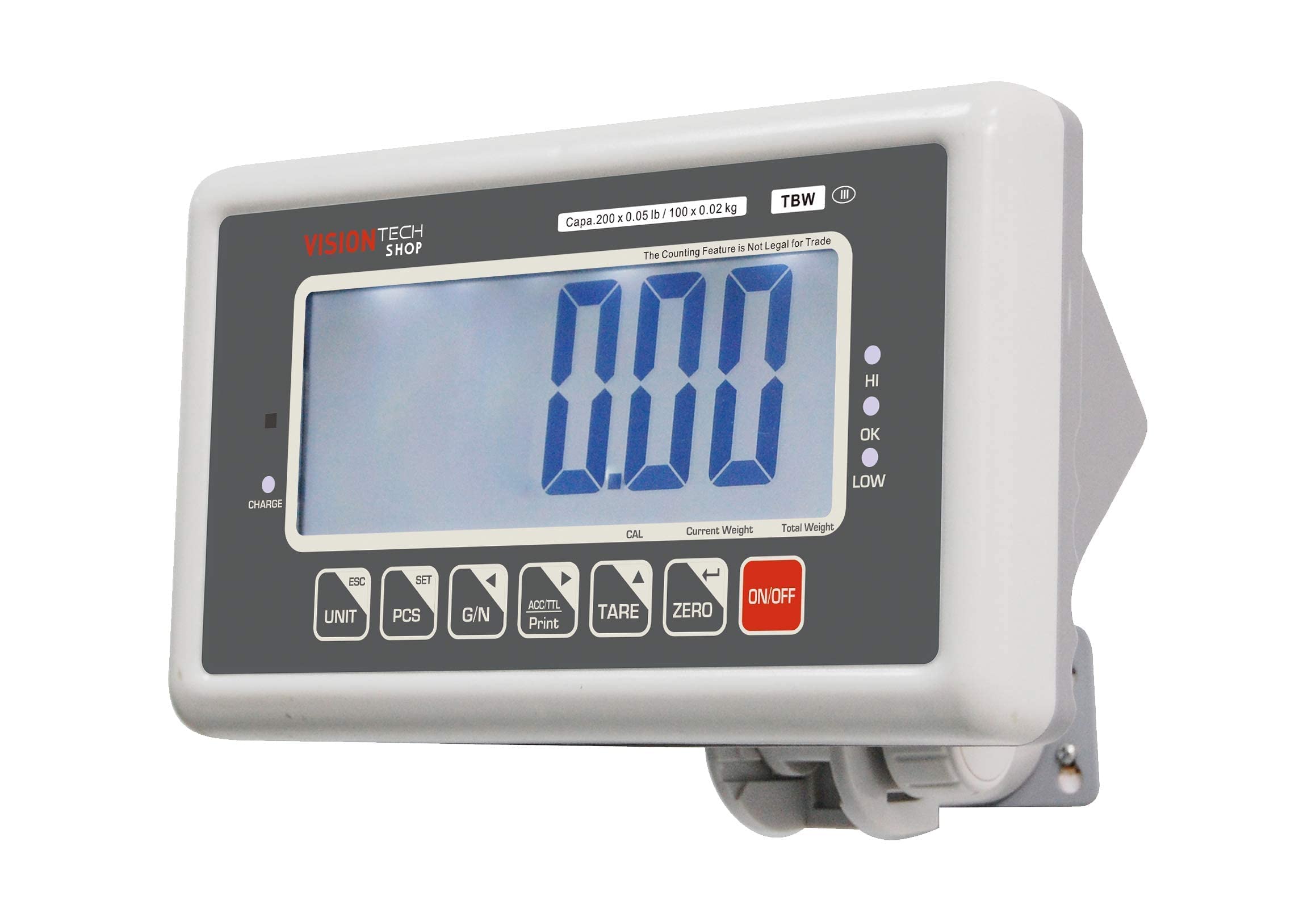 TBW-200 Industrial Bench Scale - 200lb Capacity, 0.05lb Precision, Lb/Kg Switchable - NTEP Legal for Trade Warehouse Shipping Scale | Perfect for Logistics, Packaging & Inventory Management