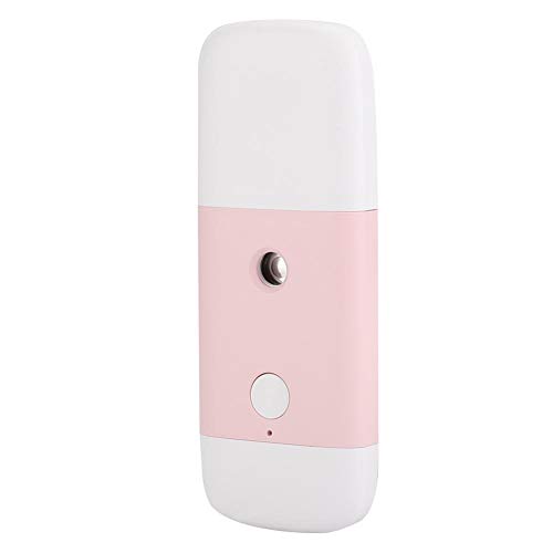 TMISHION Portable USB Nano Facial Mister - 15ml Handheld Face Steamer & Nano Mist Sprayer for Skin Hydration, Moisturizing - Perfect for Home, Office & Travel Skincare Routine (Pink)