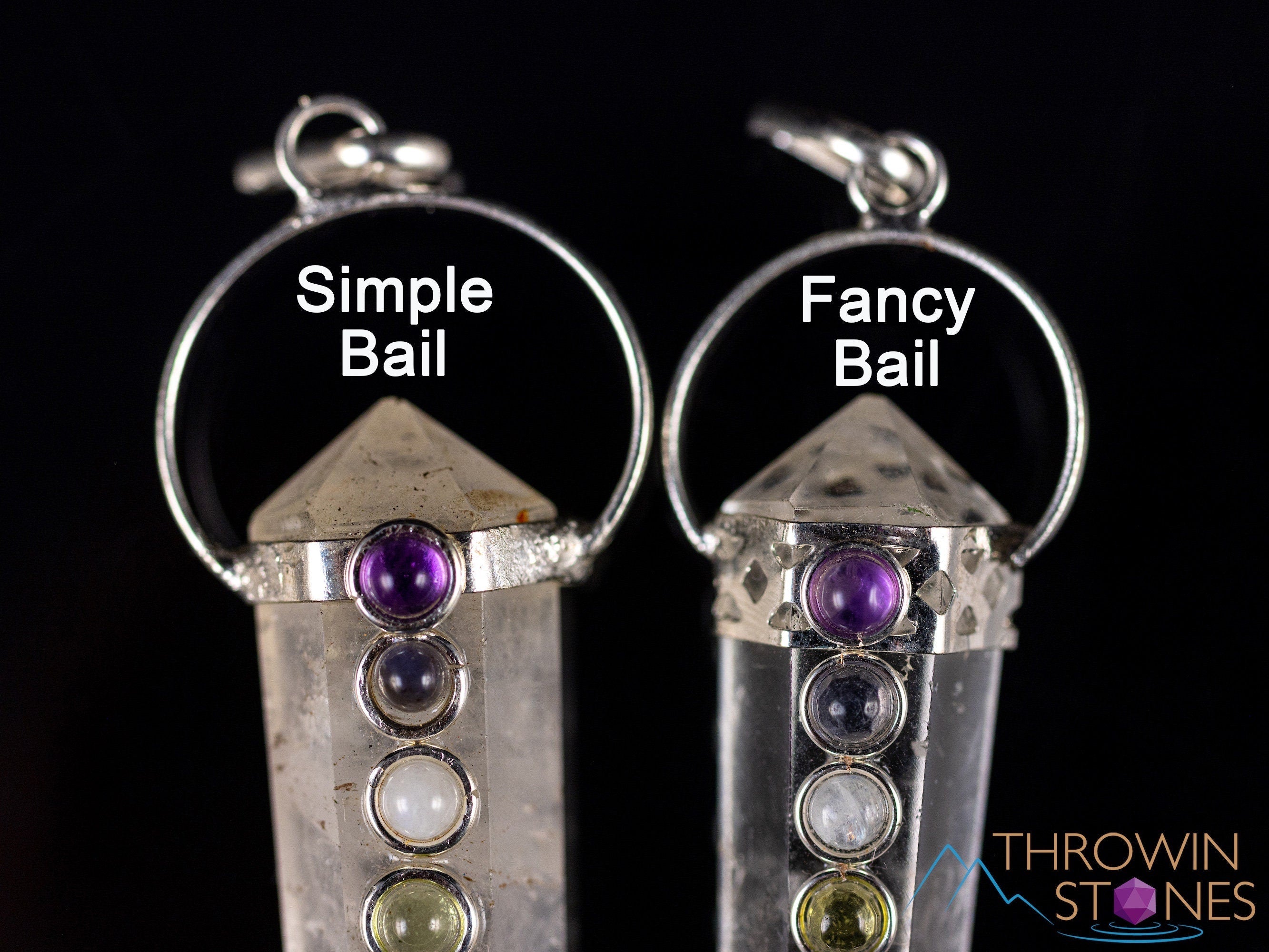 Handmade CHAKRA & CLEAR QUARTZ Crystal Pendant Necklace with Natural Healing Stones - Spiritual Jewelry for Meditation, Energy Cleansing & Positive Vibes | E2119