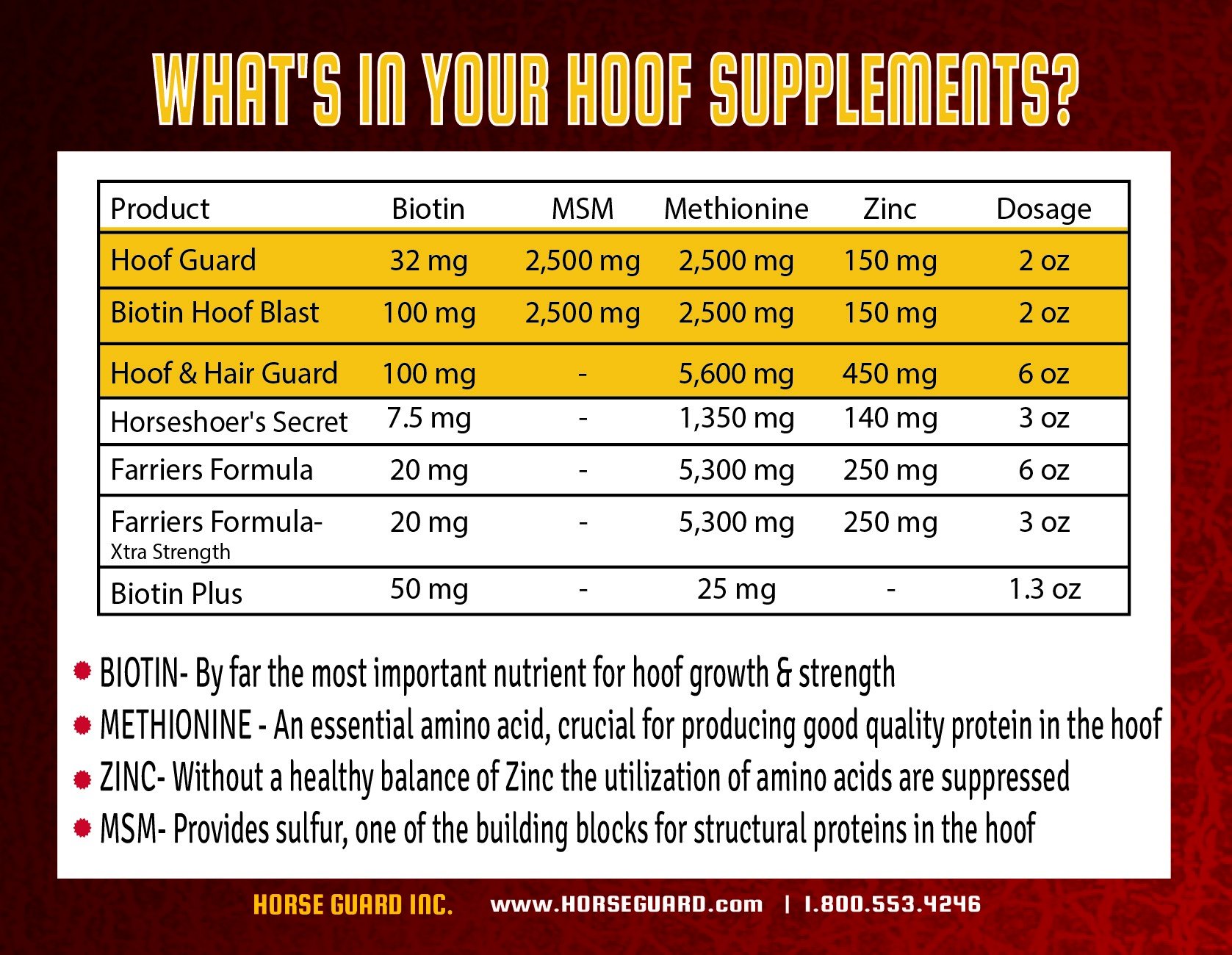 Hoof & Hair Guard 40 lb - Premium Horse Hoof Strengthener & Coat Conditioner Supplement for Stronger Hooves & Shiny Coat - Ideal for Show Horses, Racehorses & Performance Equines