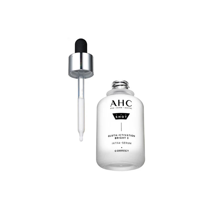AHC Pro Shot GlutA Activation Bright 3 Intra Serum 40ml - Korean Brightening Facial Serum for Dark Spots & Dull Skin - Perfect for Daily Skincare Routine & Nighttime Hydration