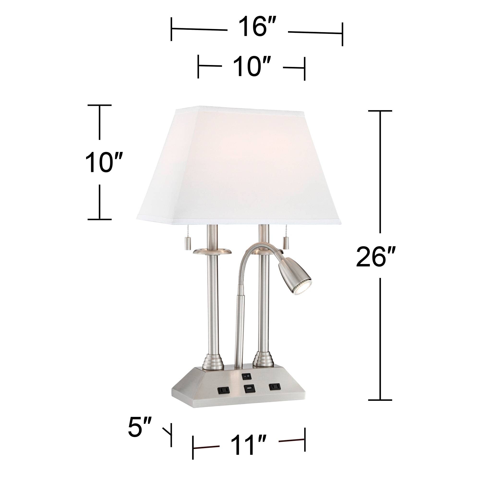 Possini Euro Dexter Modern Table Lamp - 26
