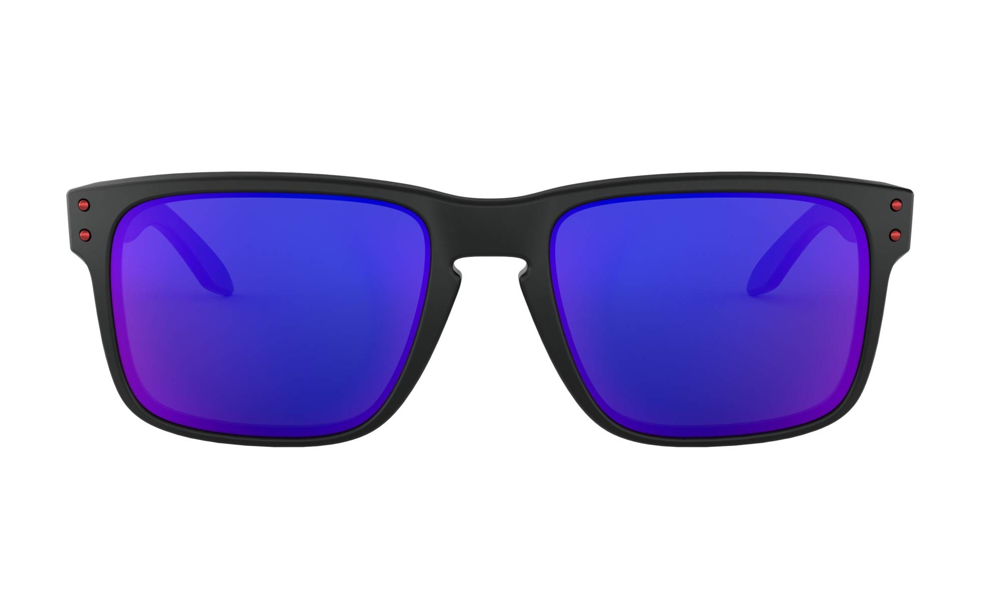 Oakley Holbrook Sunglasses - Matte Black Frame with Positive Red Iridium Lens | Polarized UV Protection for Men & Women | Perfect for Driving, Running & Outdoor Sports