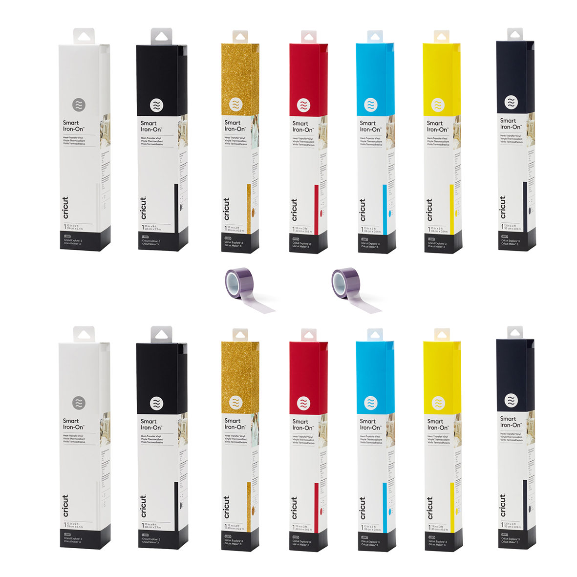 Cricut Smart Iron-On Vinyl Bundle - Heat Transfer Material for DIY T-Shirts, Bags & Home Decor - Perfect for Crafting, Custom Apparel & Personalized Gifts