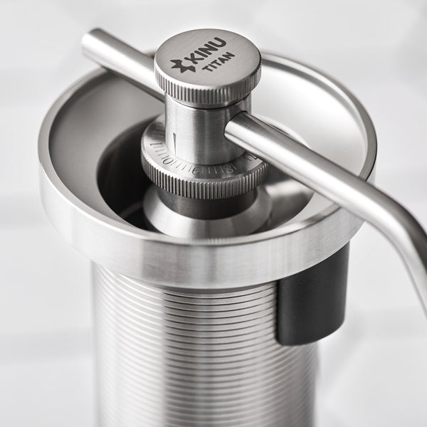Premium Kinu M47 Titan Manual Coffee Grinder - Adjustable Burr Mill for Espresso, French Press & Pour Over - Perfect for Home Baristas & Travel Enthusiasts