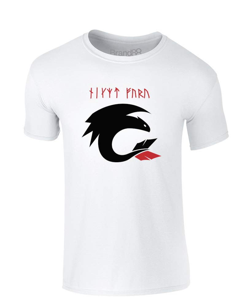 Brand88 - Night Dragons Graphic Kids T-Shirt | Soft Cotton Short Sleeve Tee for Boys & Girls | Perfect for Playdates, School & Birthday Parties