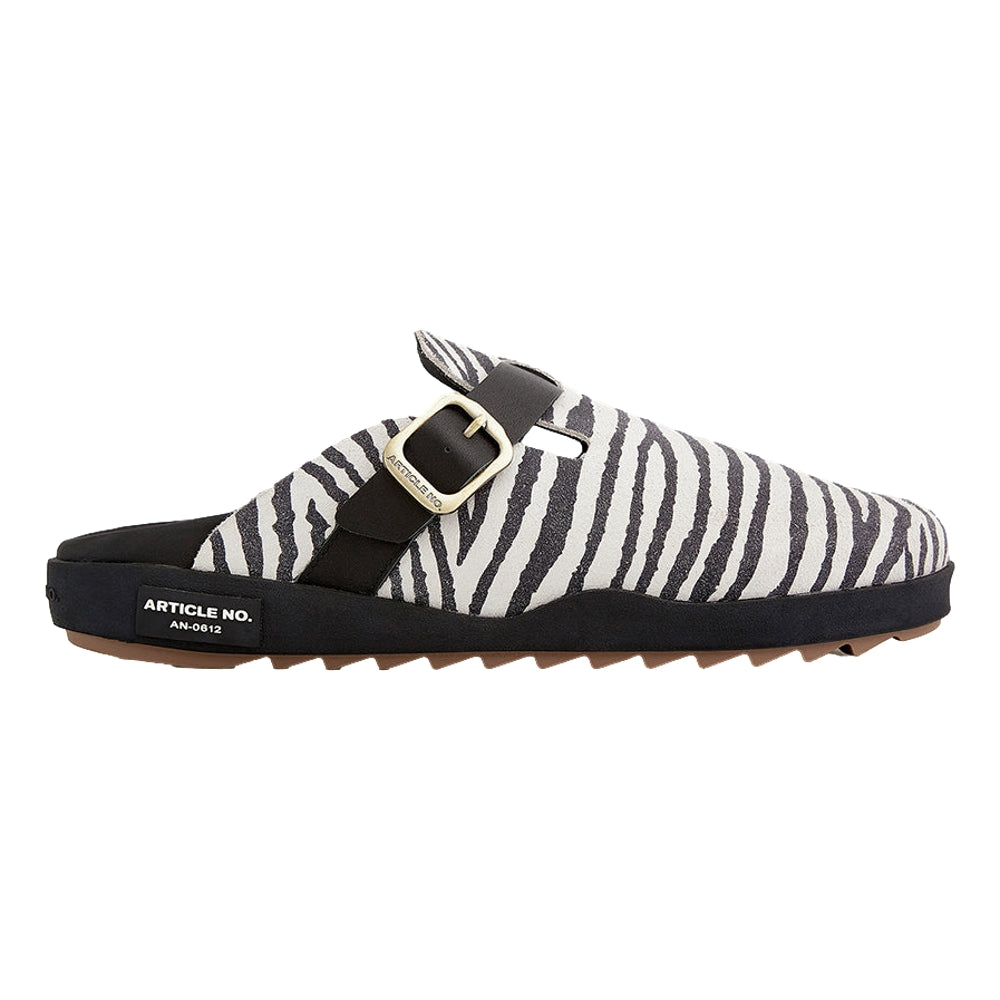 Vagabond Leather Zebra Print Drift Clogs - Comfortable & Stylish Women's Slip-On Shoes for Casual Wear, Work & Everyday Outfits