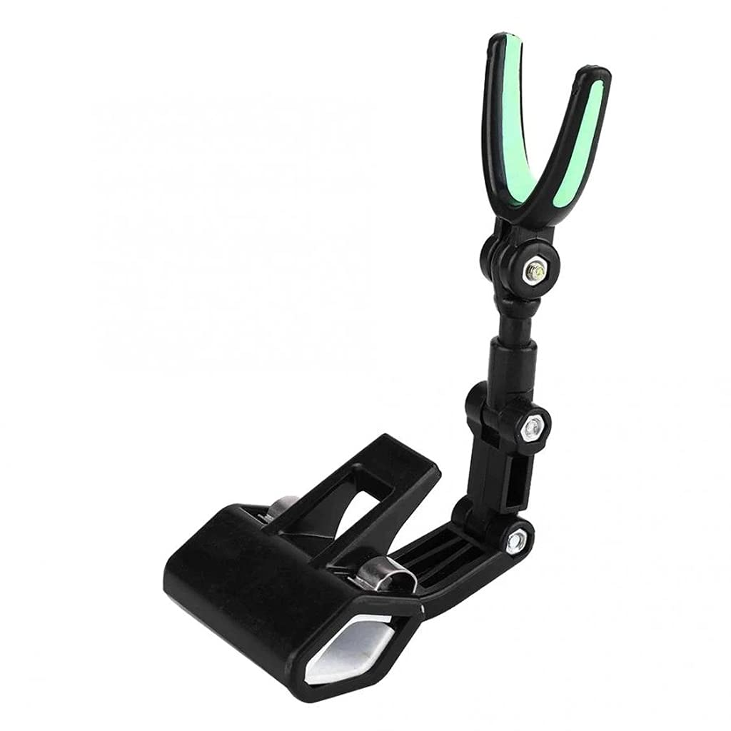Portable Rotating Fishing Rod Holder Stand - Adjustable Pole Support Bracket with Clip for Secure Mounting - Perfect for Shore, Boat, and Ice Fishing Accessories