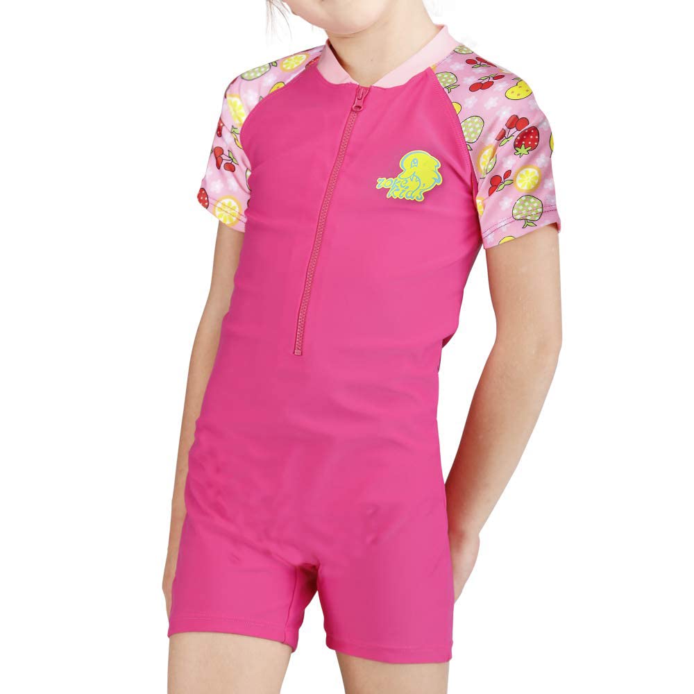 Karrack Girls One Piece Swimsuit - UPF 50+ Sun Protection Swimwear for Kids, Toddler Bathing Suit for Water Sports, Beach & Pool Activities