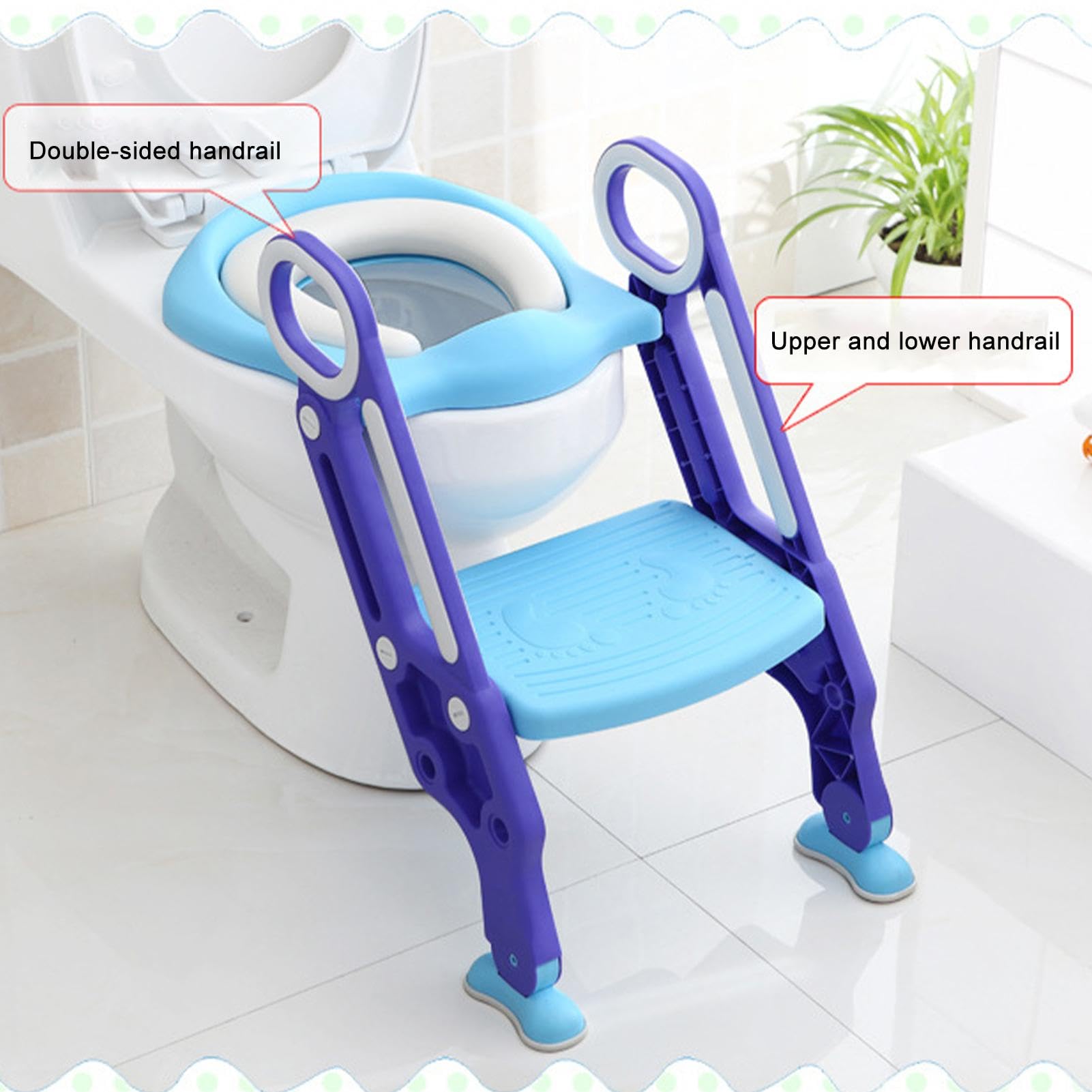 **Foldable Potty Training Toilet Seat for Toddlers & Kids - Adjustable, Non-Slip & Easy to Clean | Perfect for Boys & Girls Learning to Use the Toilet | Ideal for Home, Travel & Daycare Use**
