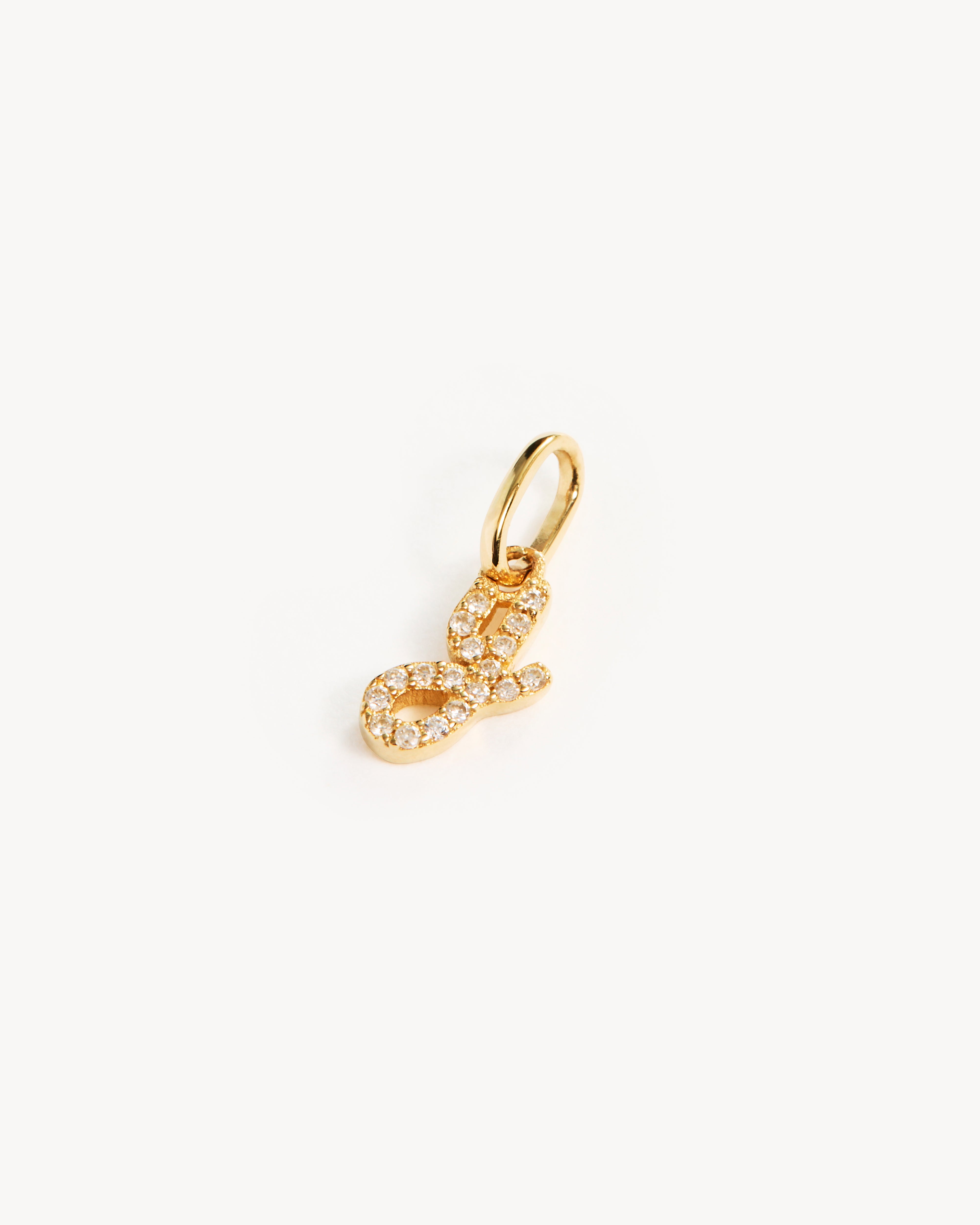 14K Solid Gold Forever Love Diamond Letter Necklace Pendant - Personalized Initial Jewelry Gift for Women, Perfect for Valentine's Day, Anniversary & Special Occasions