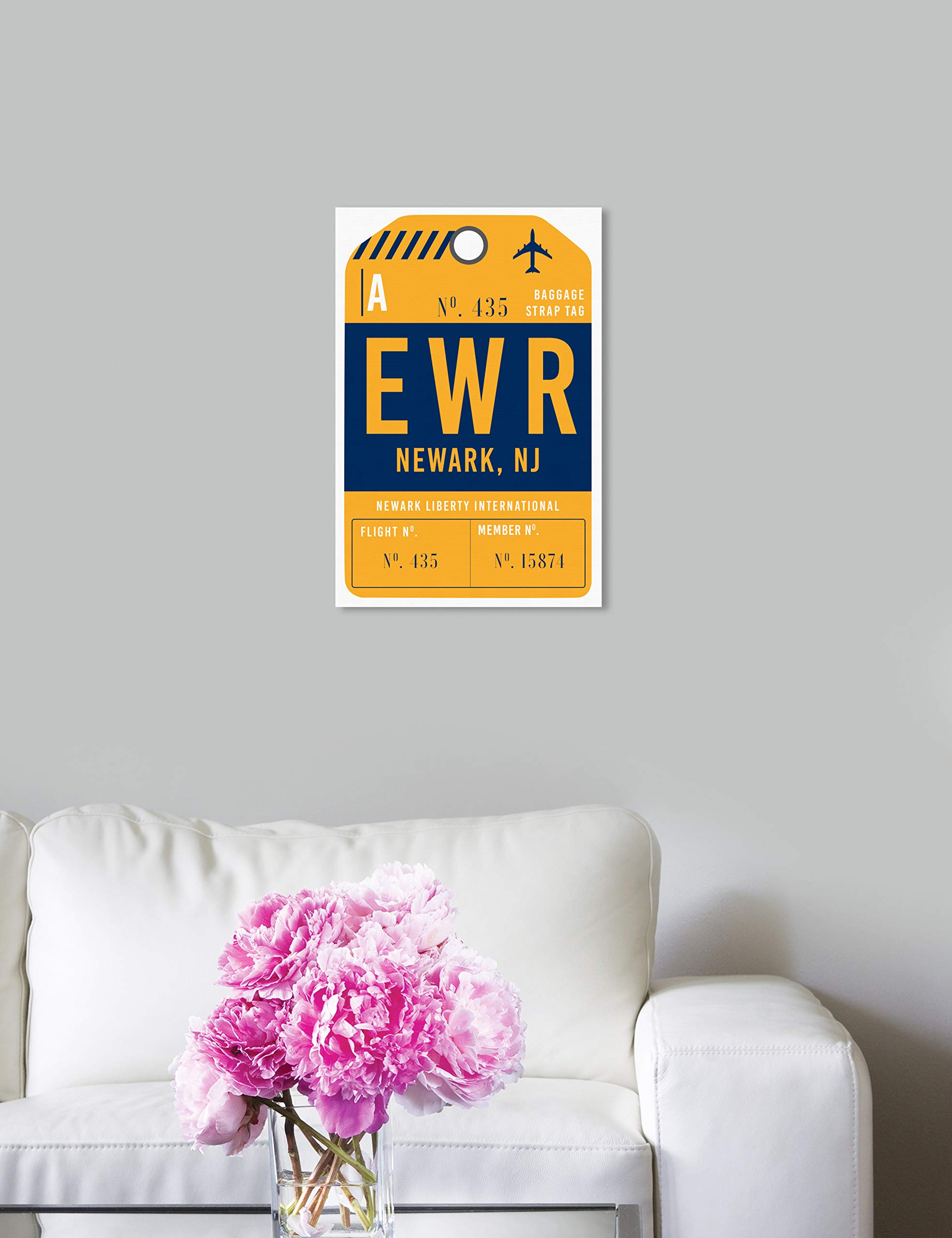 Newark Skyline Wall Art Canvas Print - Modern Cityscape Decor for Home & Office | Perfect Gift for Travel Lovers & Urban Decor Enthusiasts