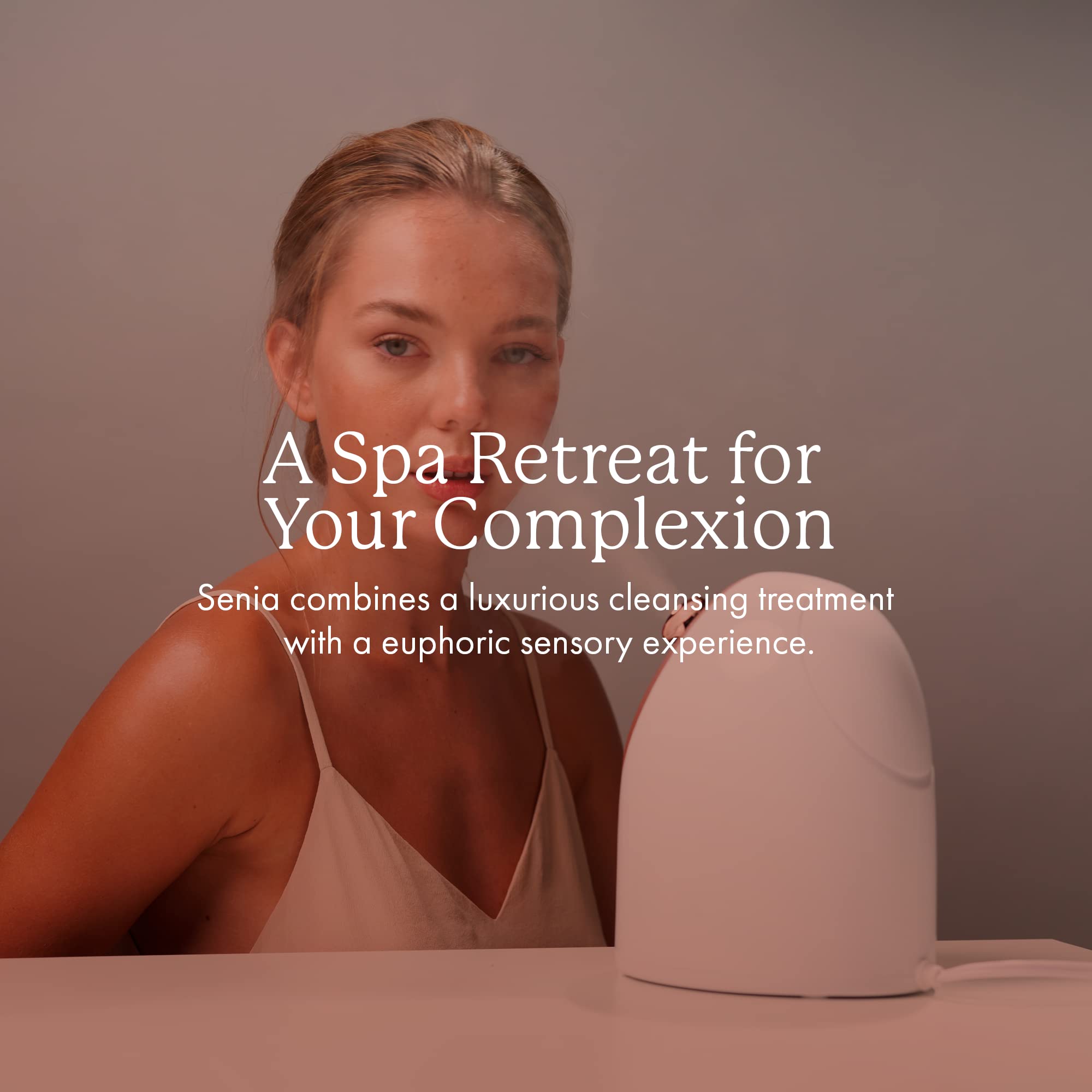 Vanity Planet Senia Hot and Cold Facial Steamer - Smart Steam Technology for Deep Pore Cleansing, Blackhead Removal & Skin Hydration | Detoxifying Aromatherapy Skin Care Device for Spa-Like Treatment at Home