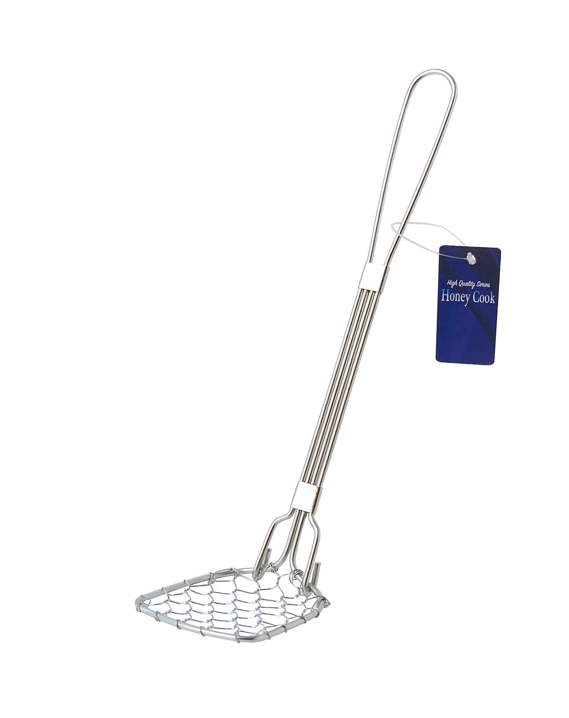 Premium Hand-Woven Hot Tofu Spoon with Small Angle - Professional Series Kitchen Utensil for Cooking, Serving & Eating Tofu, Soup, Rice & Asian Dishes