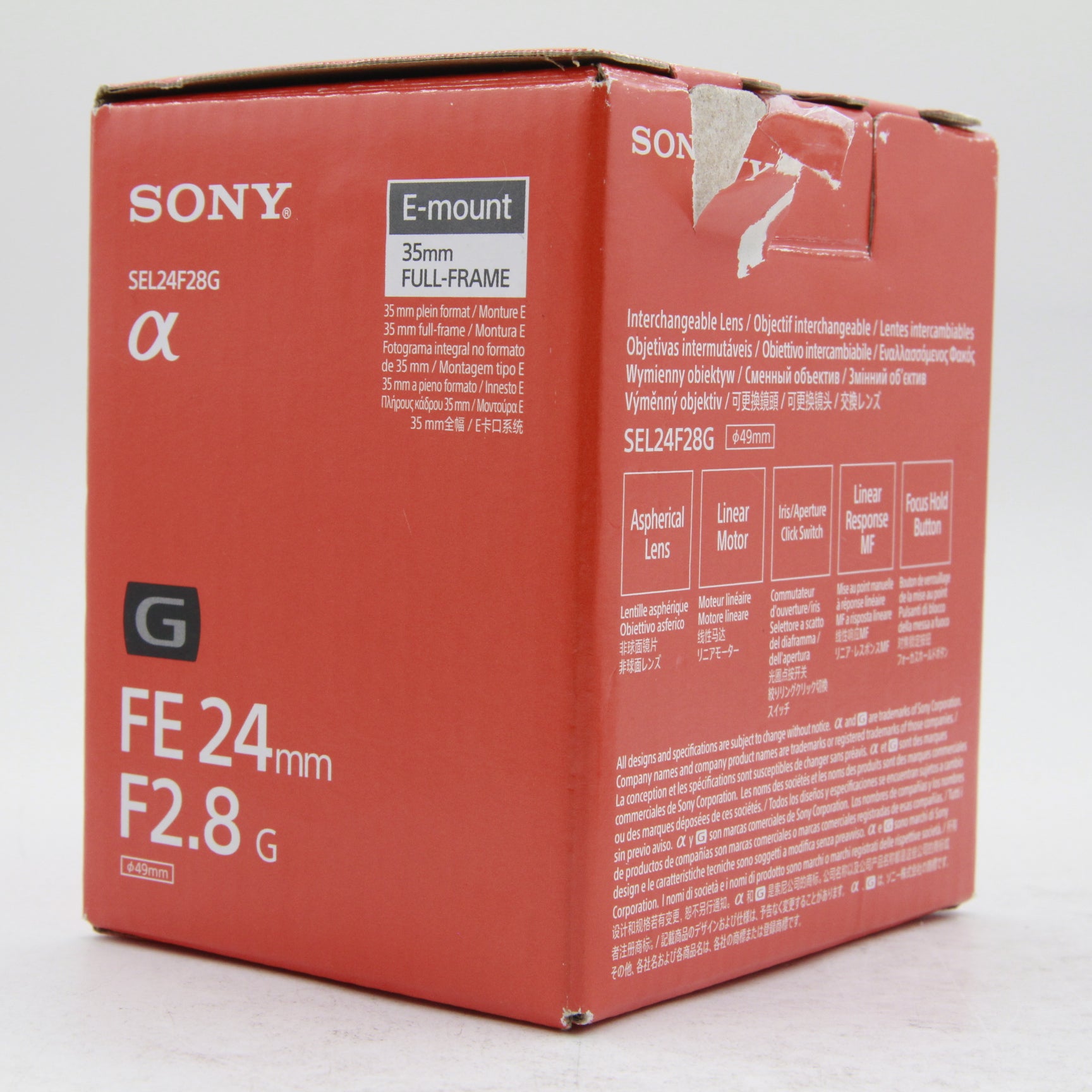 Open Box Sony FE 24mm f/2.8 G Lens - Compact Full Frame Prime Lens for Sony E-Mount Cameras | Perfect for Travel, Street & Landscape Photography