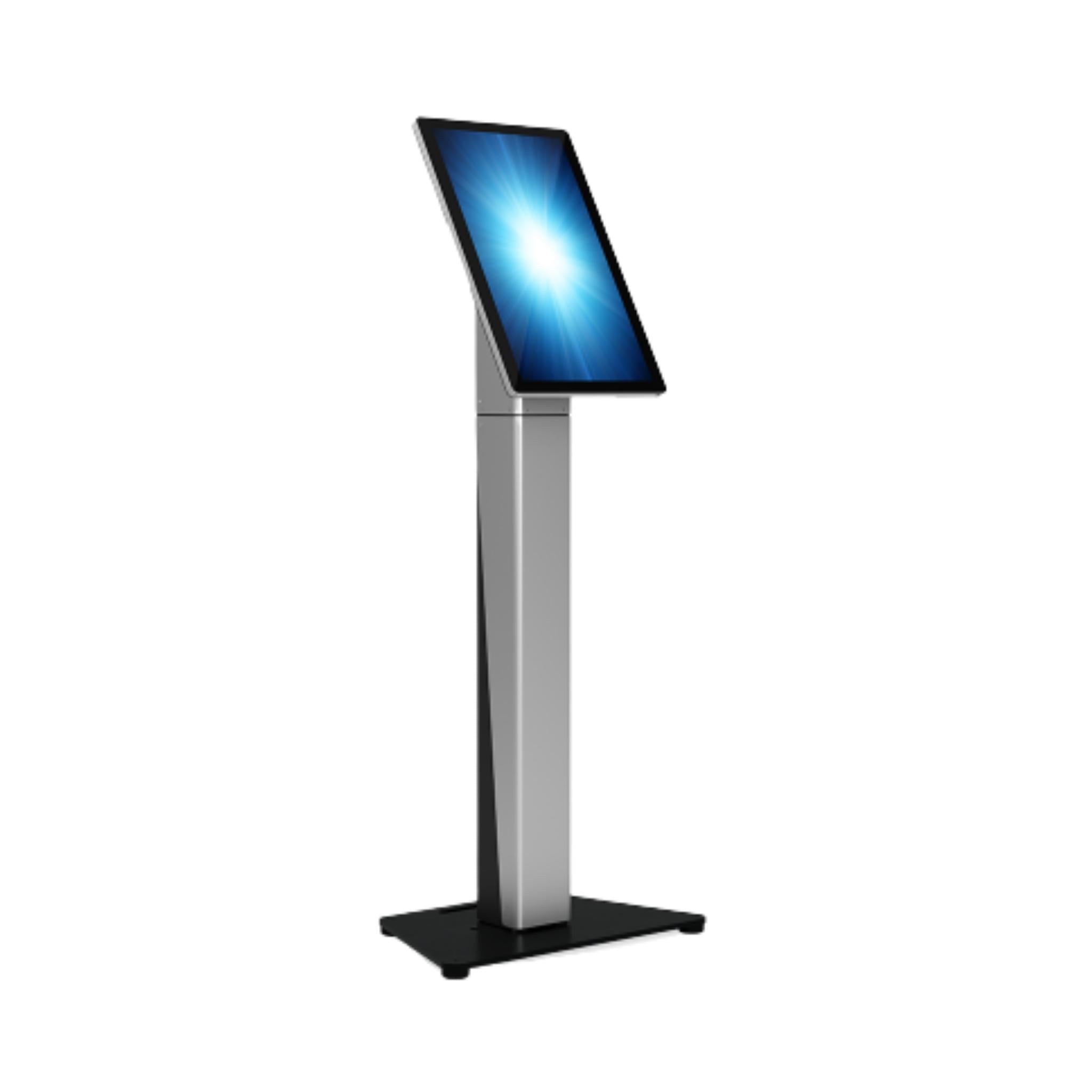 Elo Slim Self Service Floor Stand - Adjustable Kiosk Stand for Retail, Hospitality & Healthcare - Perfect for Self-Checkout, Wayfinding & Digital Signage