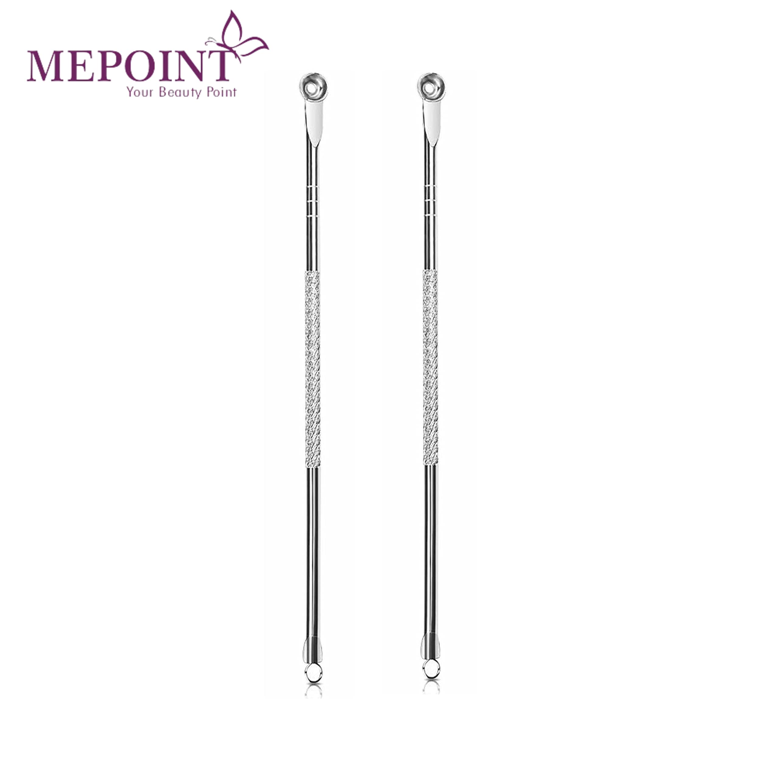 Professional Blackhead Remover Tool - Stainless Steel Acne Treatment & Pimple Popper for Comedone, Whitehead & Blemish Extraction (2-Pack) with Anti-Slip Handle - Perfect for Home Skincare & Facial Treatment