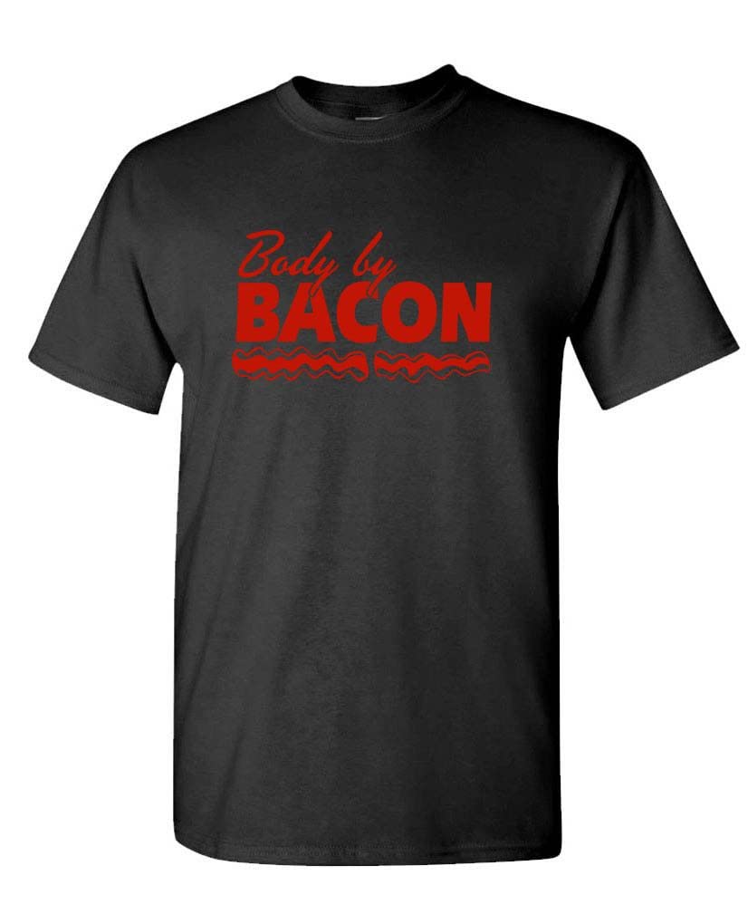 Bacon The Goozler Body Men's Cotton T-Shirt - Soft & Comfortable Casual Tee for Everyday Wear, Gym, and Outings