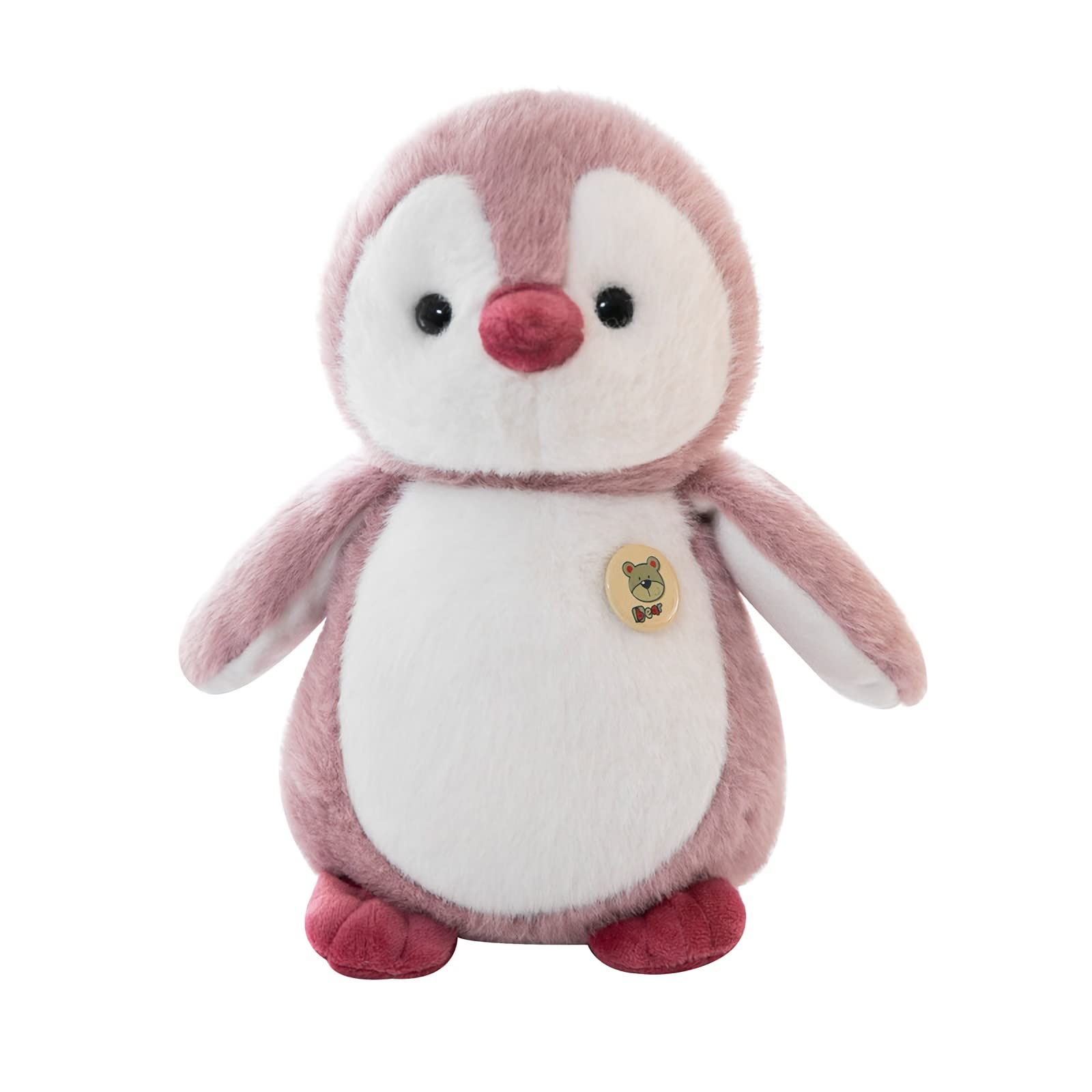 Soft Pink Plush Penguin Stuffed Animal Toy - 10 Inch Cuddly Stuffed Penguin for Kids, Baby Shower Gift & Nursery Decor | Perfect for Birthday Presents, Christmas Gifts & Bedtime Companions
