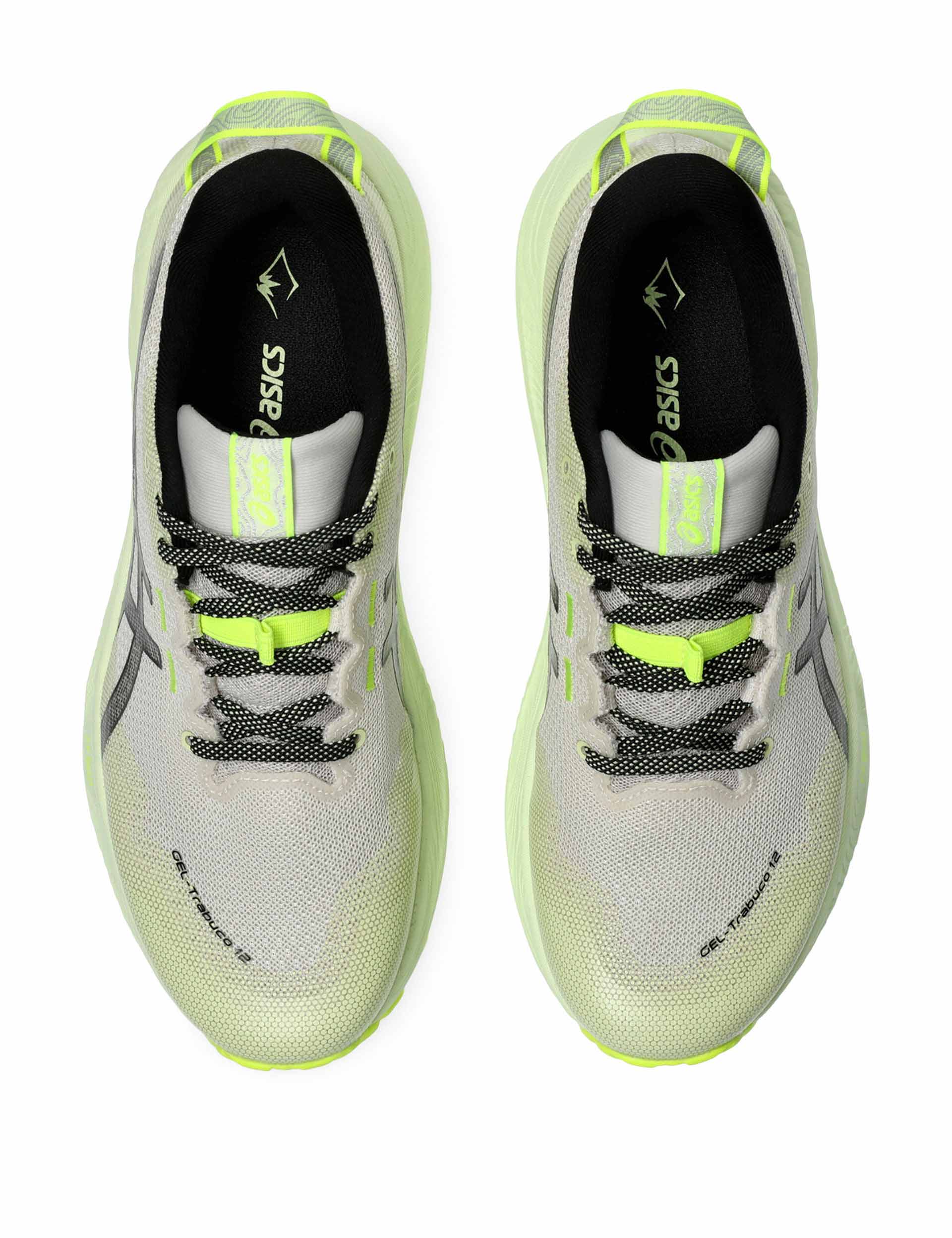 Gel Trabuco 12 Trail Running Shoes - Lightweight Oatmeal/Black Hiking Shoes for Men & Women | Perfect for Outdoor Adventures, Trail Running & Hiking